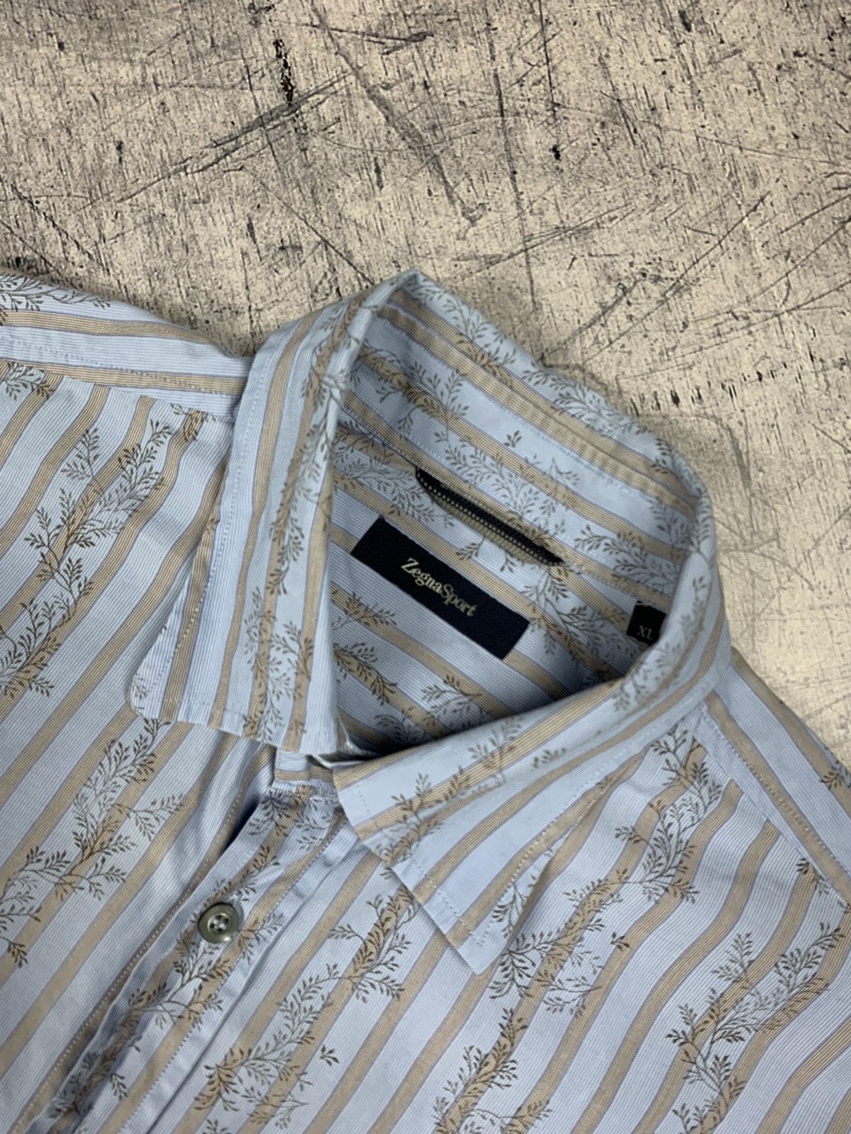 Ermenegildo Zegna Ermenegildo Zegna Floral Shirt Luxury Printed 90s Size US XL / EU 56 / 4 - 5 Thumbnail
