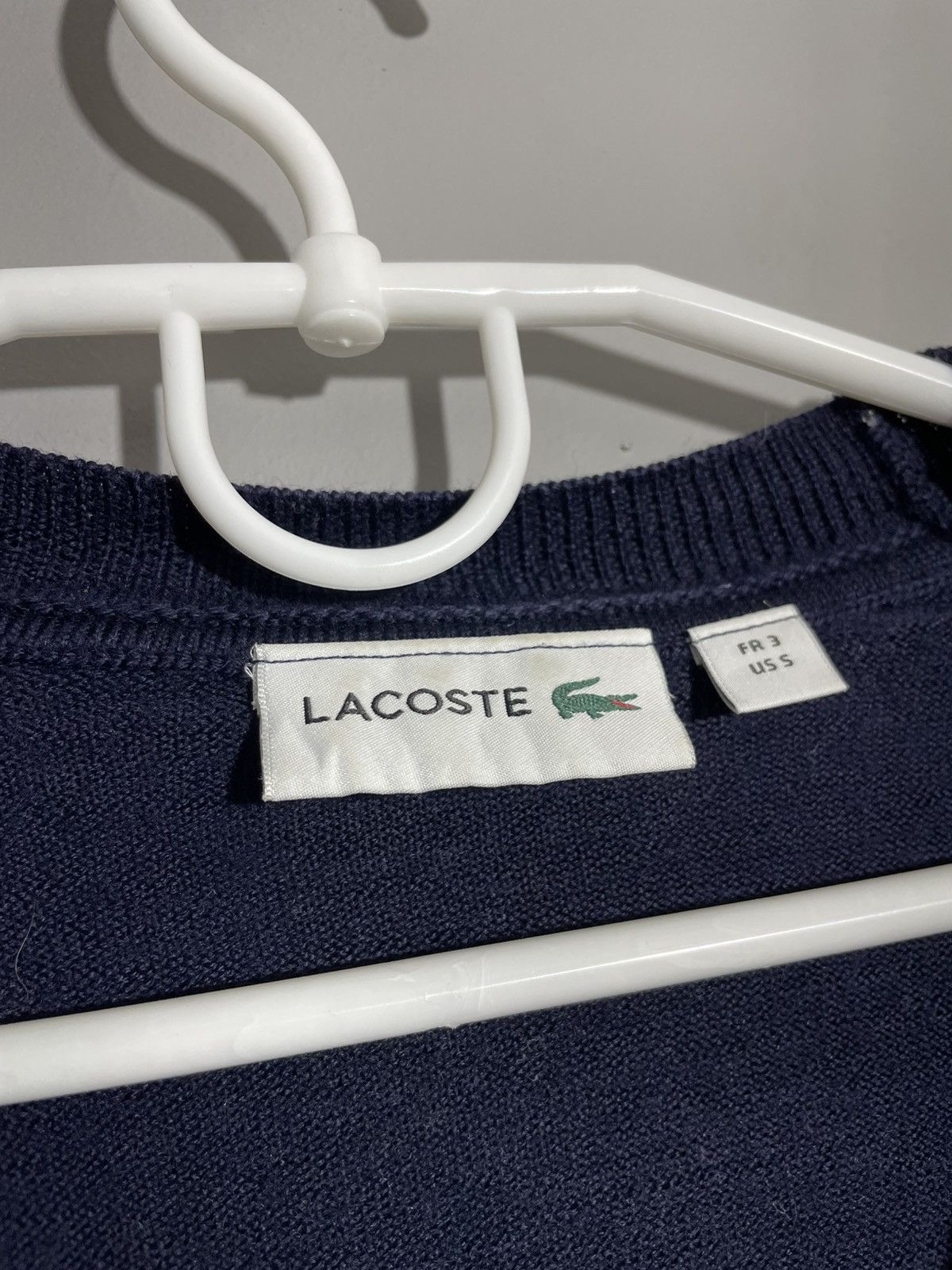 Lacoste × Vintage Lacoste Navy Blue Wool Cardigan size S Size US S / EU 44-46 / 1 - 5 Thumbnail