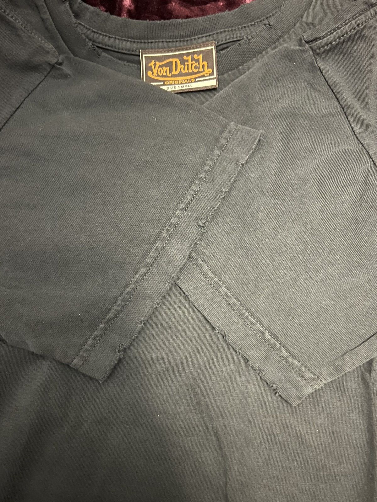 Von Dutch Von Dutch VINTAGE BLACK & WHITE DISTRESSED CHOPPER TEE Size US S / EU 44-46 / 1 - 6 Thumbnail