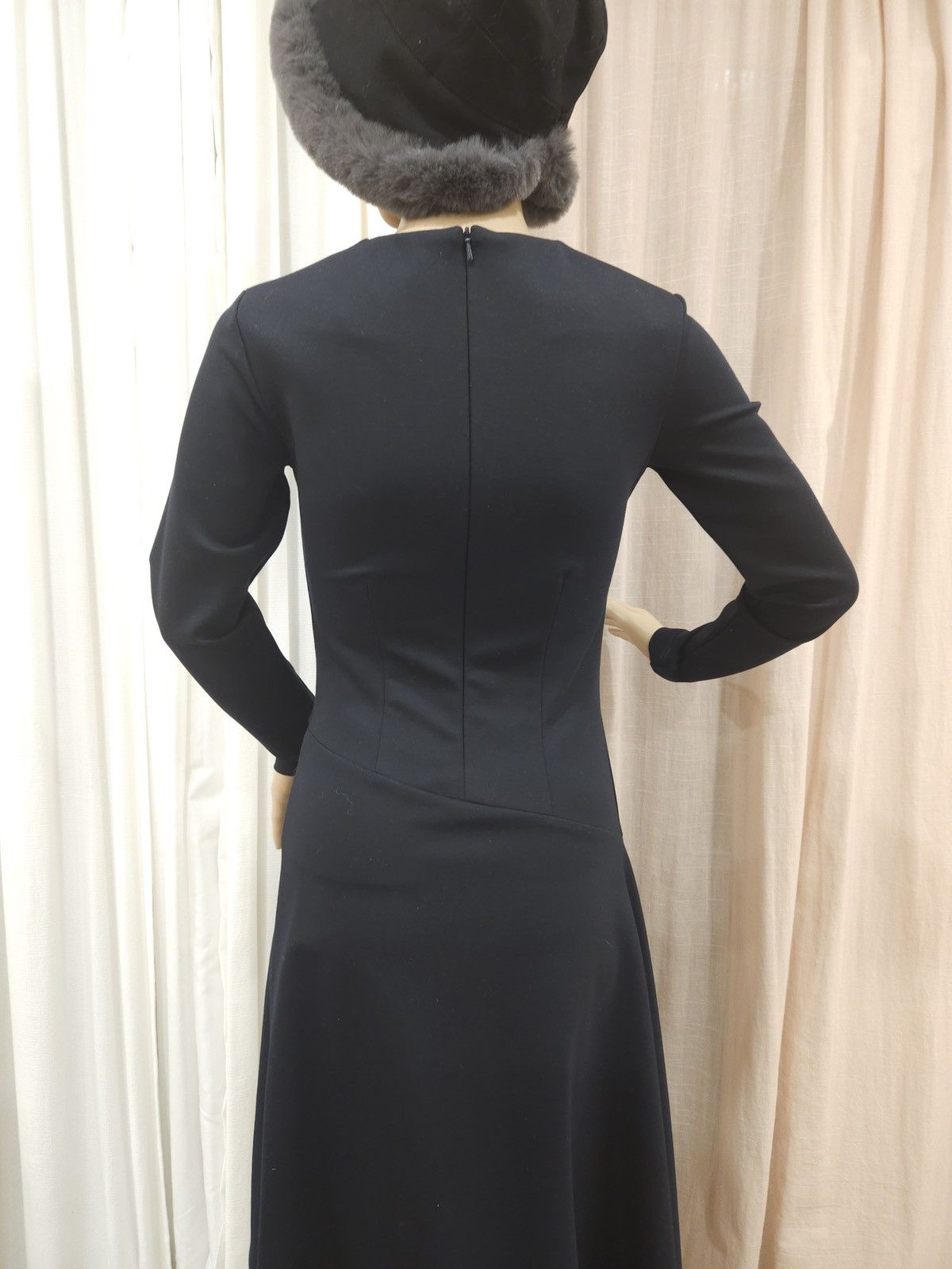 Designer × Vintage PIETRO FILIPI Elastic Asymmetrical Hem Deep-V Slim Fit Dress Size S / US 4 / IT 40 - 13 Thumbnail