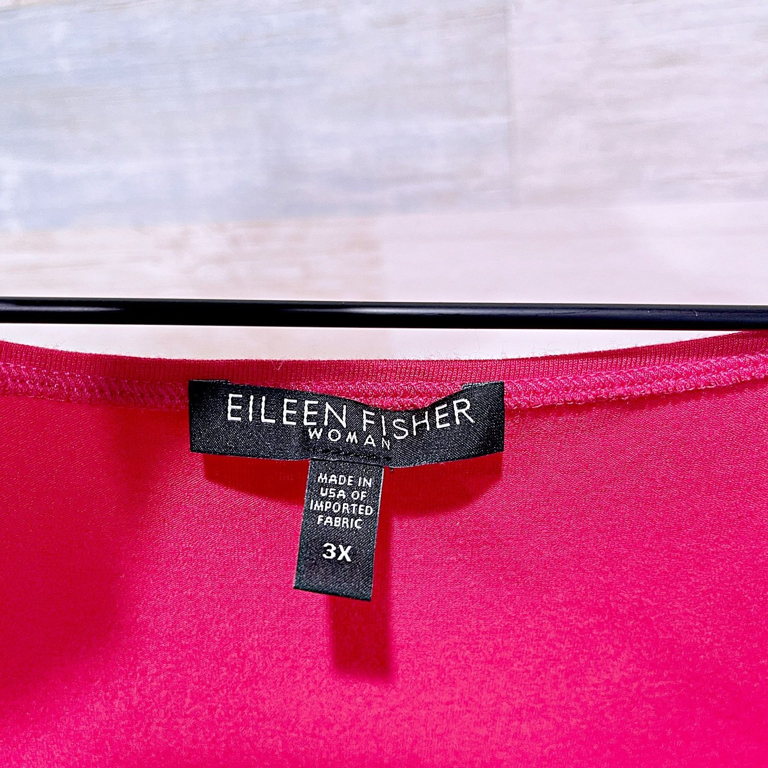 Eileen Fisher Eileen Fisher Jewel Neck Tank Top Pink Womens Plus Size 3X Size 3XL / US 20-22 - 4 Thumbnail