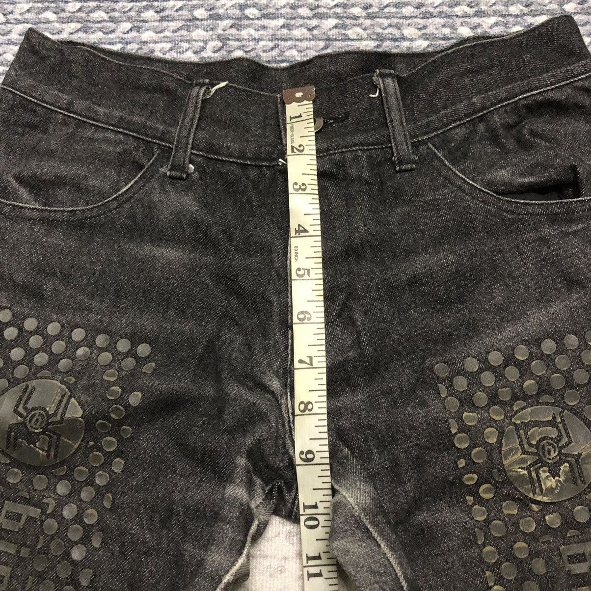 Rare Distressed Japanese Brand Punk Bondage Flare Jeans
