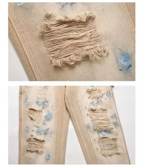 Designer × Japanese Brand × Vintage carpenter baggy ripped damaged pants Size US 32 / EU 48 - 4 Thumbnail