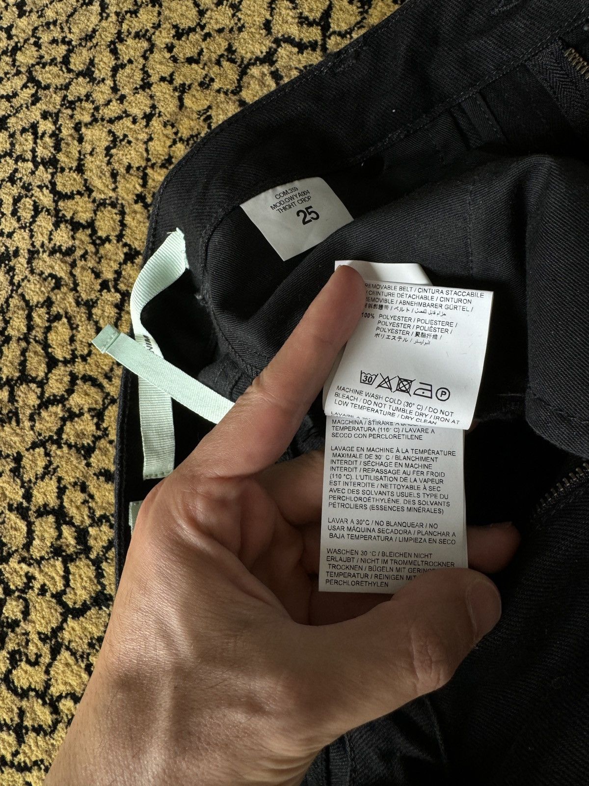 Off-White Off White Denim Black Size 25" / US 0 / IT 36 - 10 Thumbnail