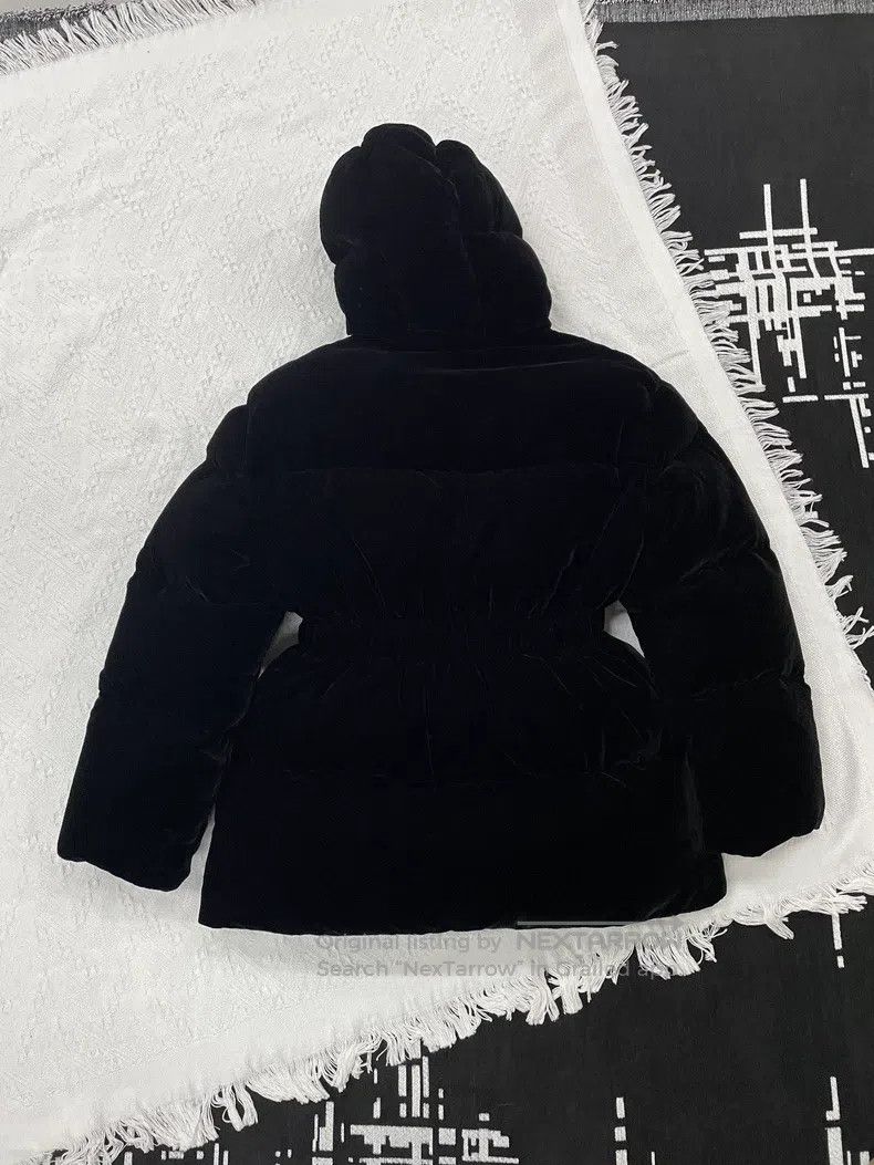 Prada Prada Black velvet waisted hooded down jacket Size XS / US 0-2 / IT 36-38 - 3 Thumbnail