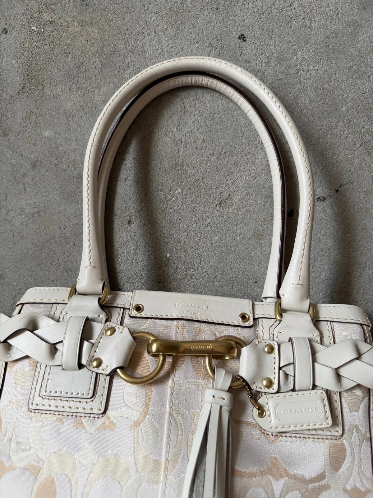 Coach Coach Signature Hampton Clip Shoulder Bag White Size ONE SIZE - 3 Thumbnail