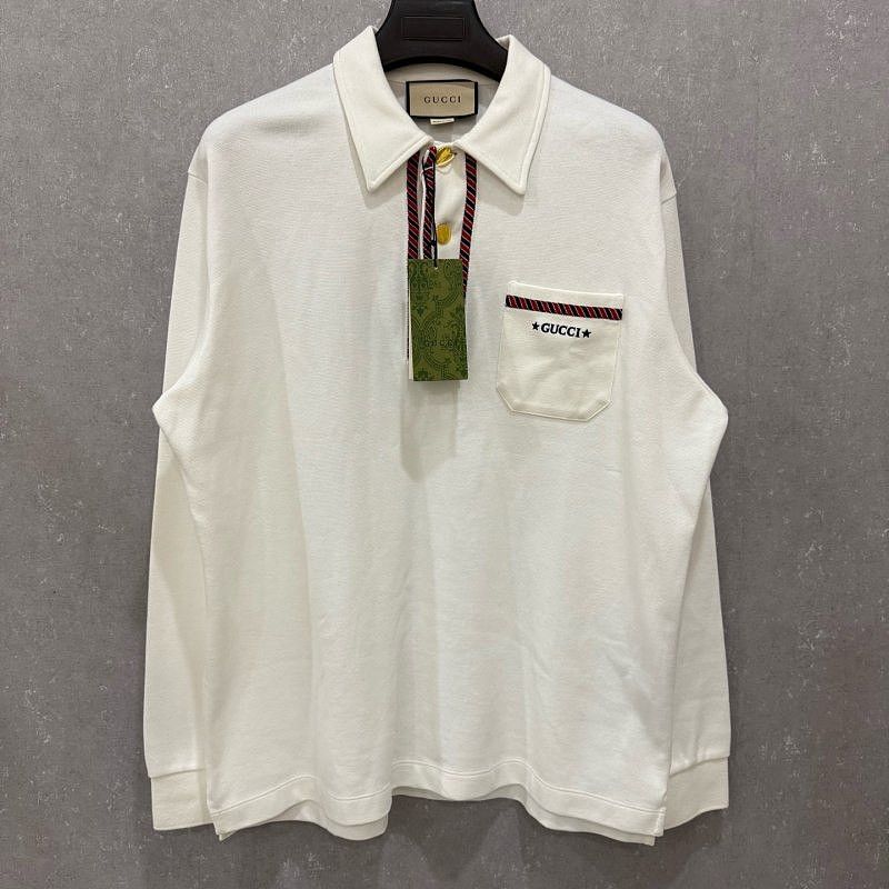 Gucci Gucci Embroidered Star Polo Shirt Size M Size US M / EU 48-50 / 2 - 1 Thumbnail