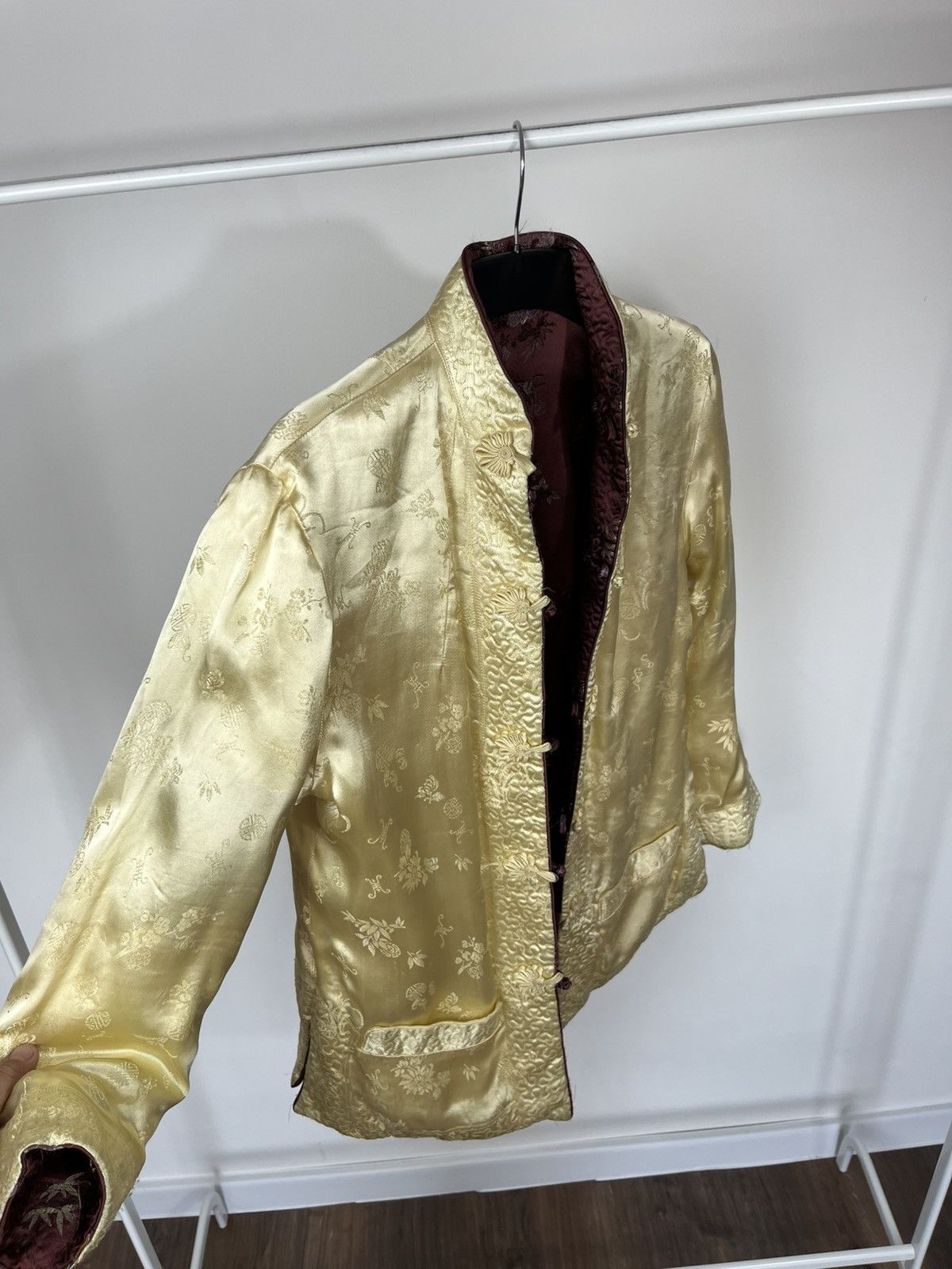 Shanghai Tang Vintage Chinese Silk Jacket Shanghai Floral Traditional S Size S / US 4 / IT 40 - 14 Thumbnail