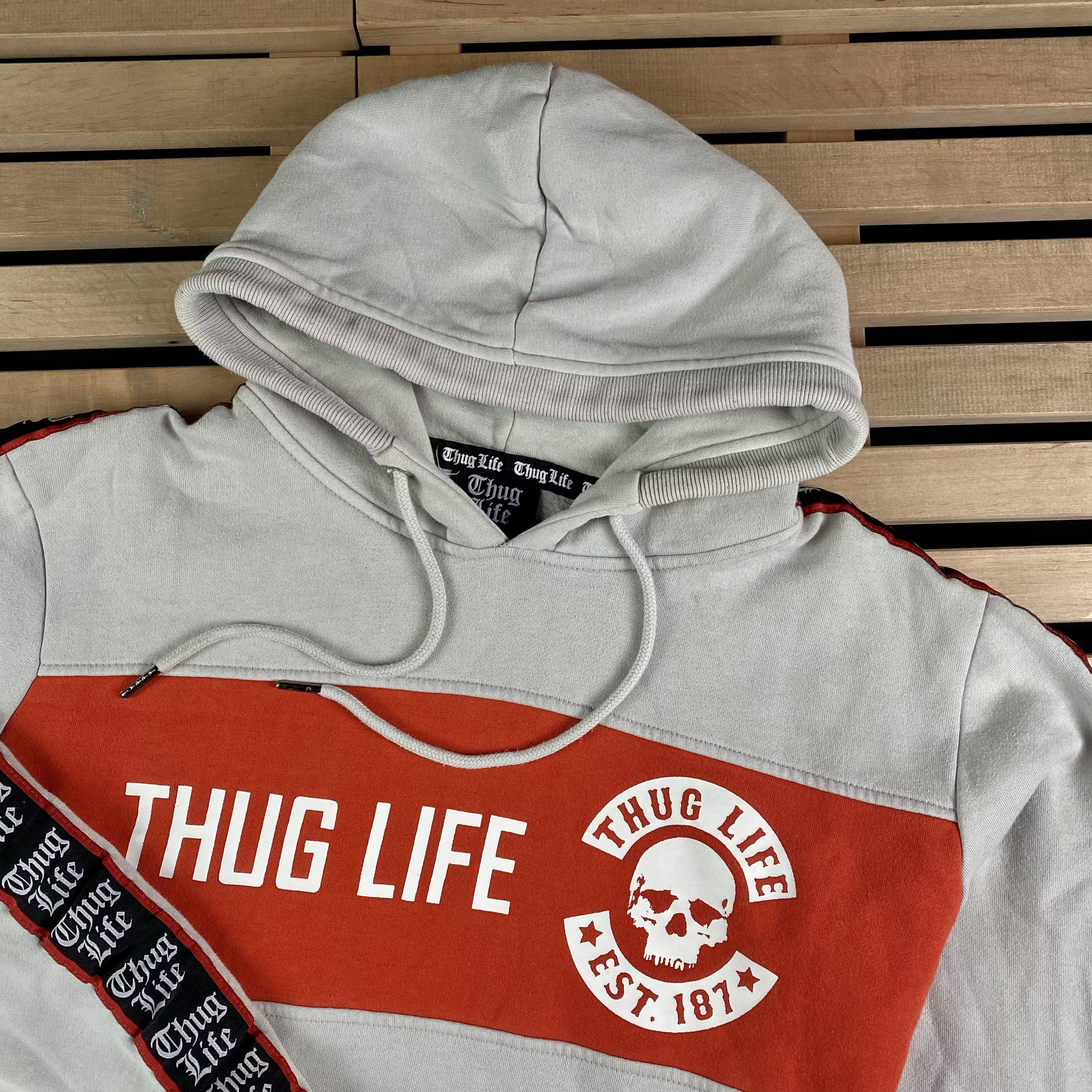 Band Tees × Rap Tees × Vintage Mens Vintage Hoodies Thug Life 2Puc TwoPac Size L Size US L / EU 52-54 / 3 - 2 Thumbnail