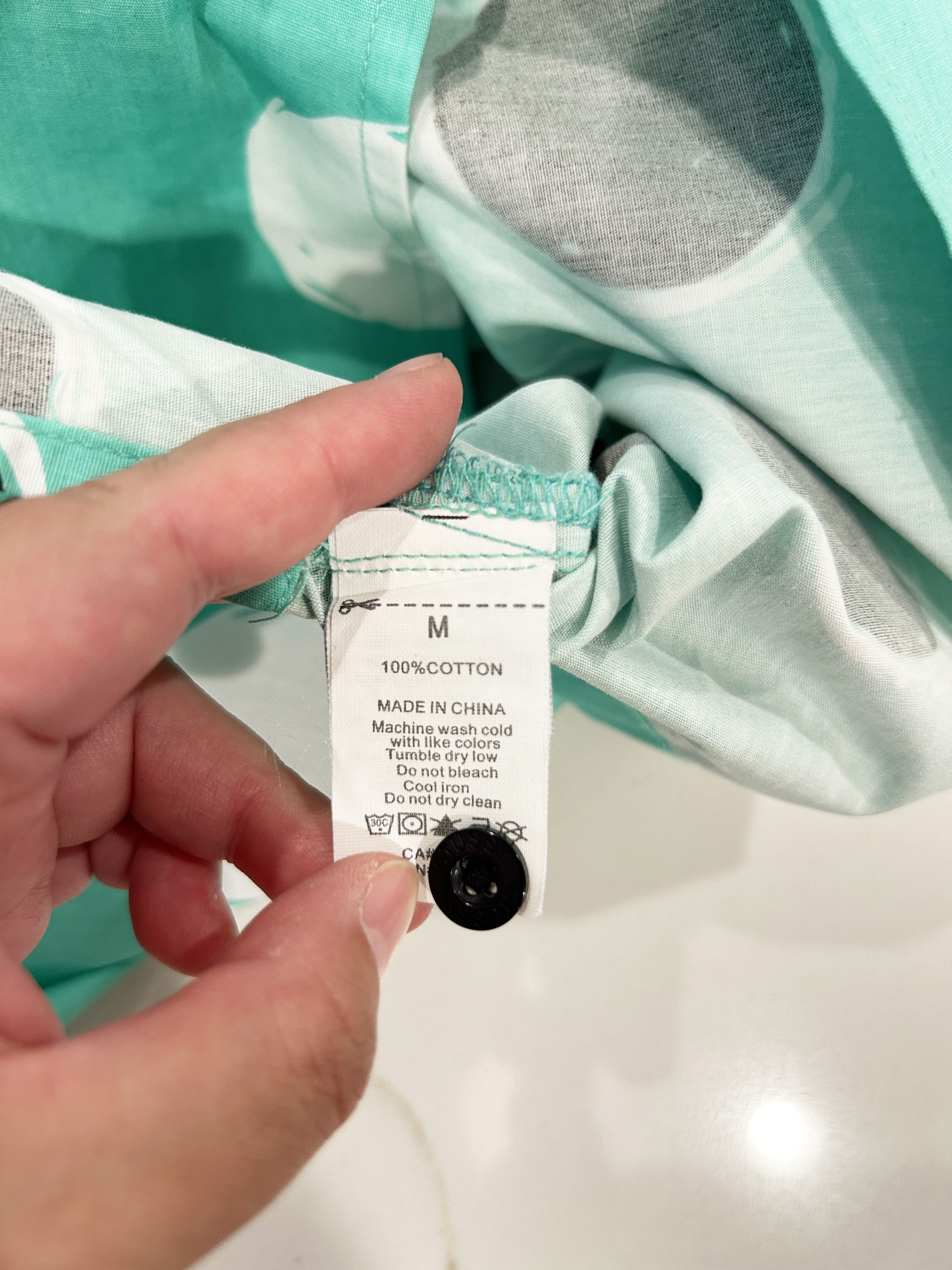 Stussy White Black Dot Shirt Size US M / EU 48-50 / 2 - 6 Thumbnail