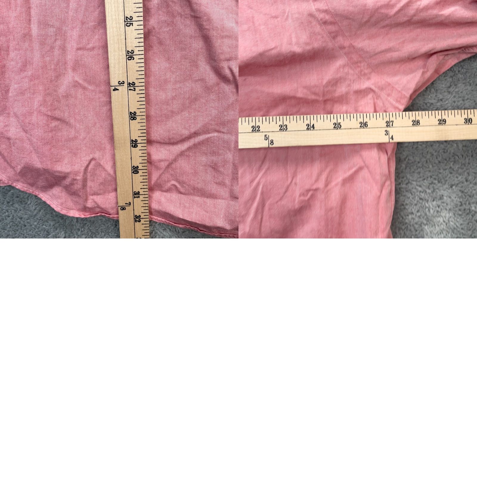 Ralph Lauren VINTAGE Ralph Lauren Shirt Mens Pink Dress Oxford Chambray Yarmouth Pony Logo 17 Size 46R - 8 Thumbnail