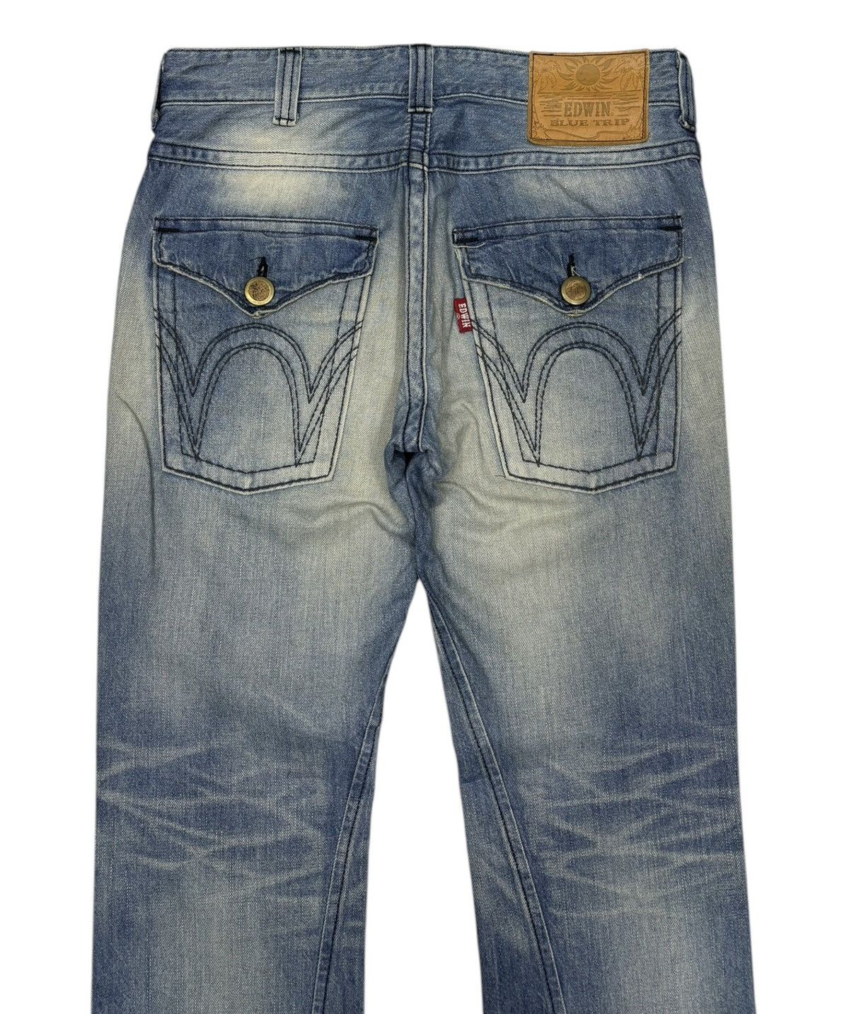 Edwin Flare Edwin Blue Trip Nice Faded Flare Denim Jeans Size US 34 / EU 50 - 6 Thumbnail