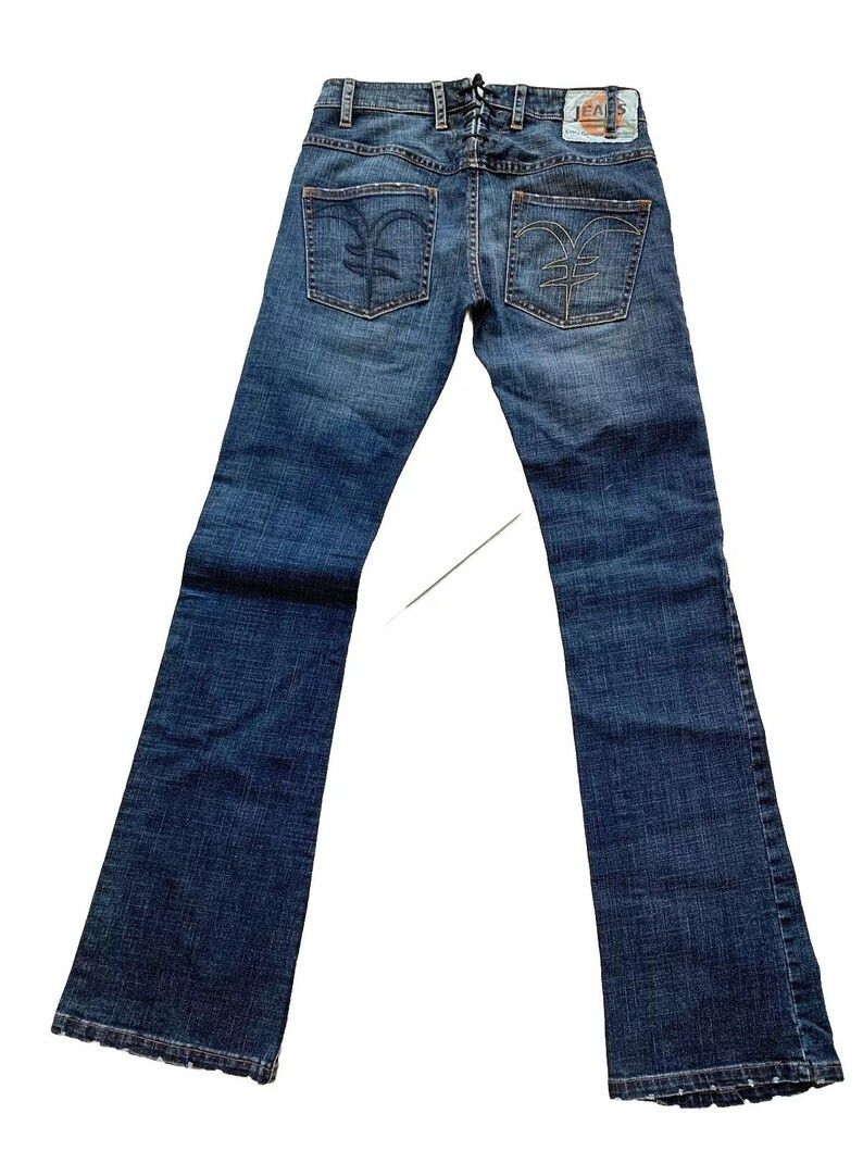 Michiko Koshino Y2K Michiko Koshino Lace-Up Bootcut Jeans | Size 28 Size 28" / US 6 / IT 42 - 9 Thumbnail