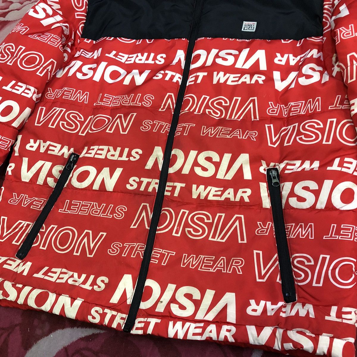 Vision Streetwear Vision Street Wear Spellout Puffer Light Jacket Size US L / EU 52-54 / 3 - 6 Thumbnail