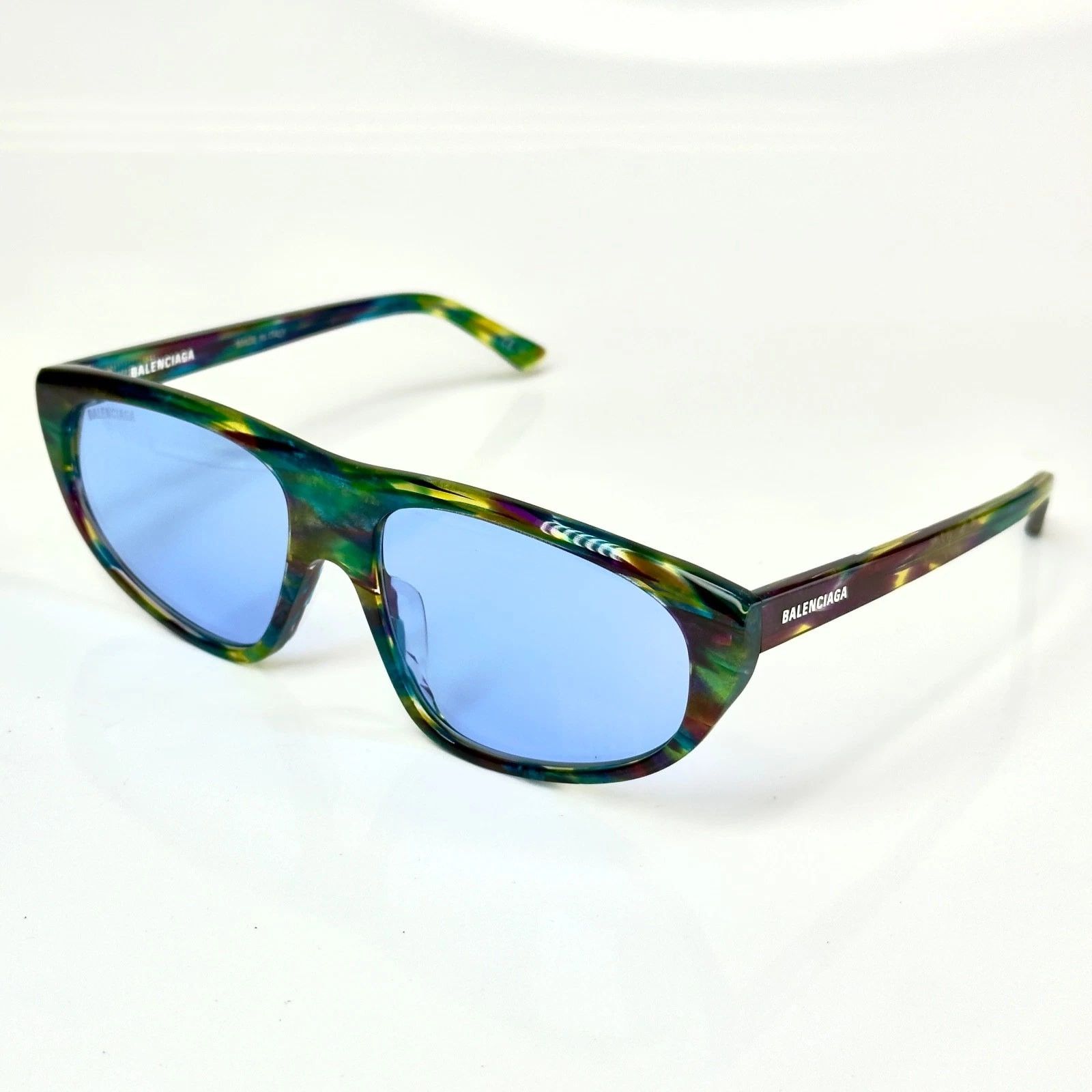 Balenciaga BALENCIAGA BB0098S TV D Blue Rainbow 0098 Sunglasses 003 Size ONE SIZE - 6 Thumbnail