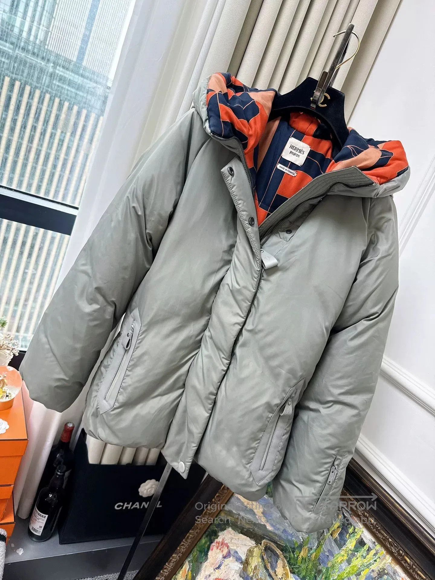 Hermes Hermes Sage Gray Ski Down Jacket. Size US M / EU 48-50 / 2 - 1 Thumbnail