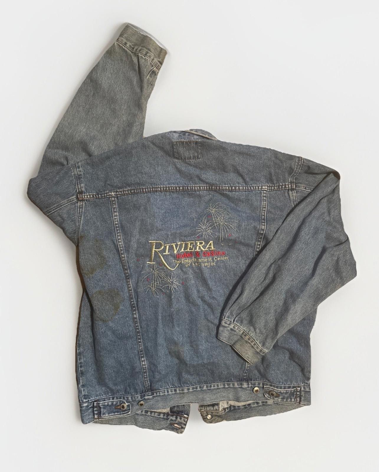 Other Vintage Denim Jean Jacket XL Riviera Blues Casino LAS VEGAS Size US XL / EU 56 / 4 - 6 Thumbnail
