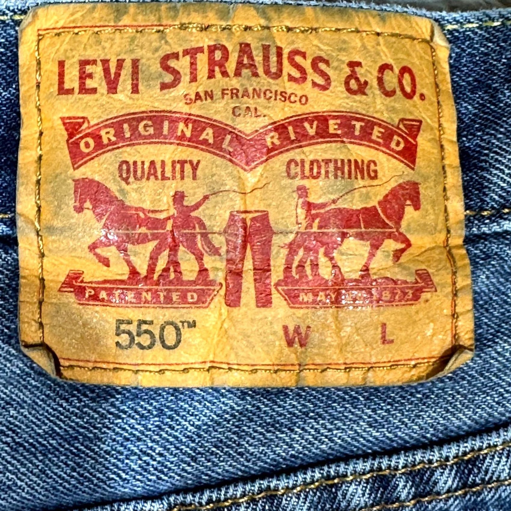 Levi's Levi’s 550 Men’s Jeans 42x36 Blue Denim High-Rise Regular Fit Zip Fly Size US 42 / EU 58 - 3 Thumbnail