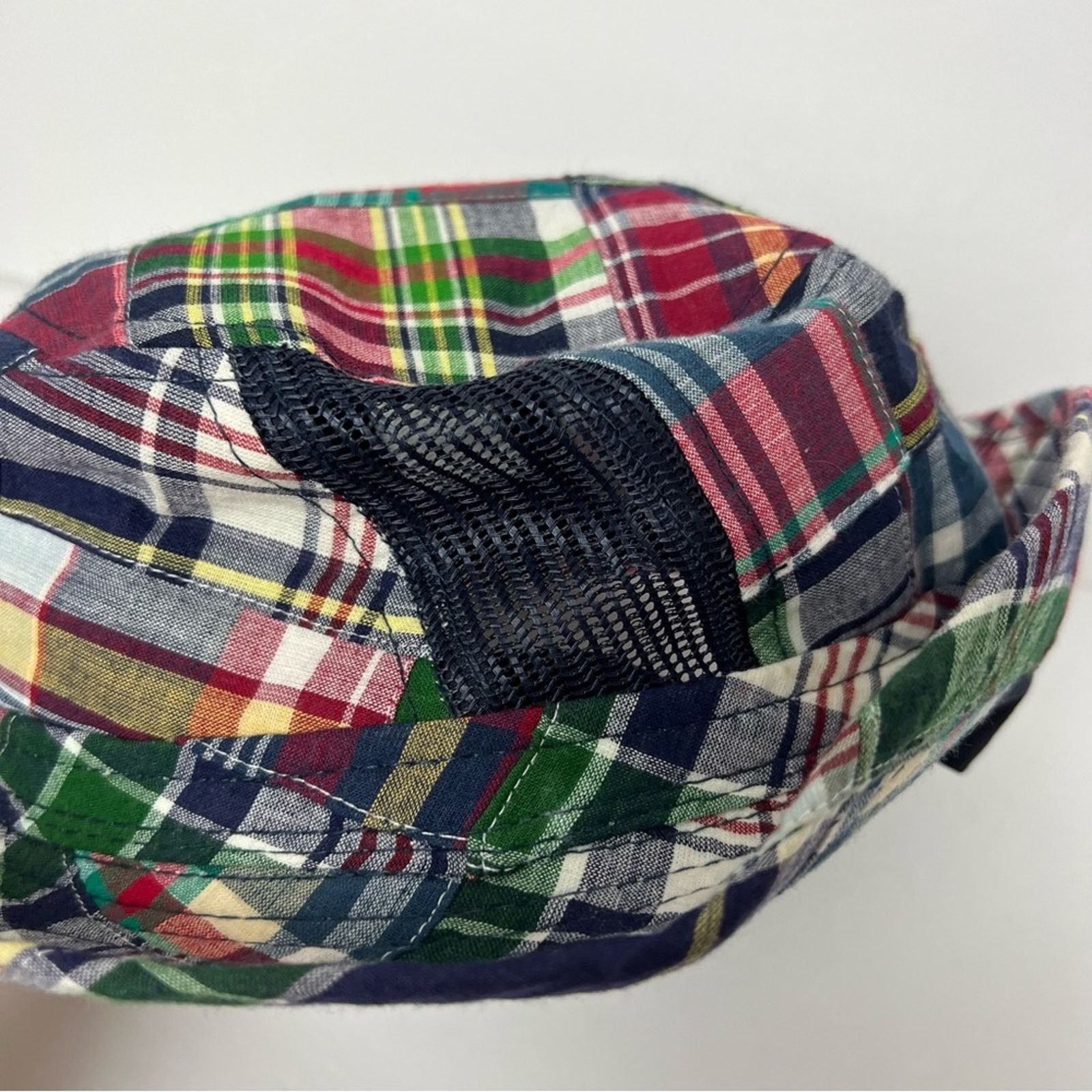 Other Broner Navy Plaid Summer Packable Sun Hat Kids Size Medium Size 26 - 7 Thumbnail