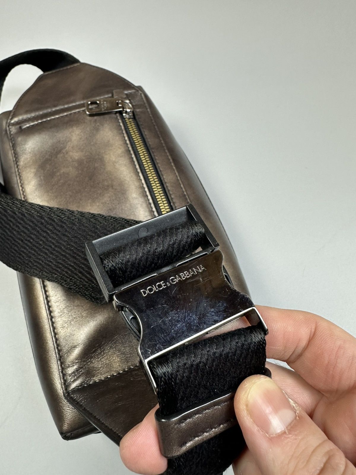 Dolce & Gabbana Dolce&Gabbana leather belt bag metal logo buckle Size ONE SIZE - 7 Thumbnail