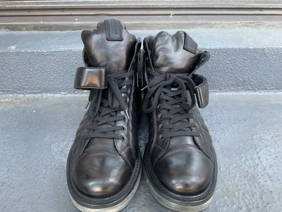 Prada Prada “Levitate” Quilted Sneaker- Black Leather, Sz 11 Size US 11 / EU 44 - 14 Thumbnail