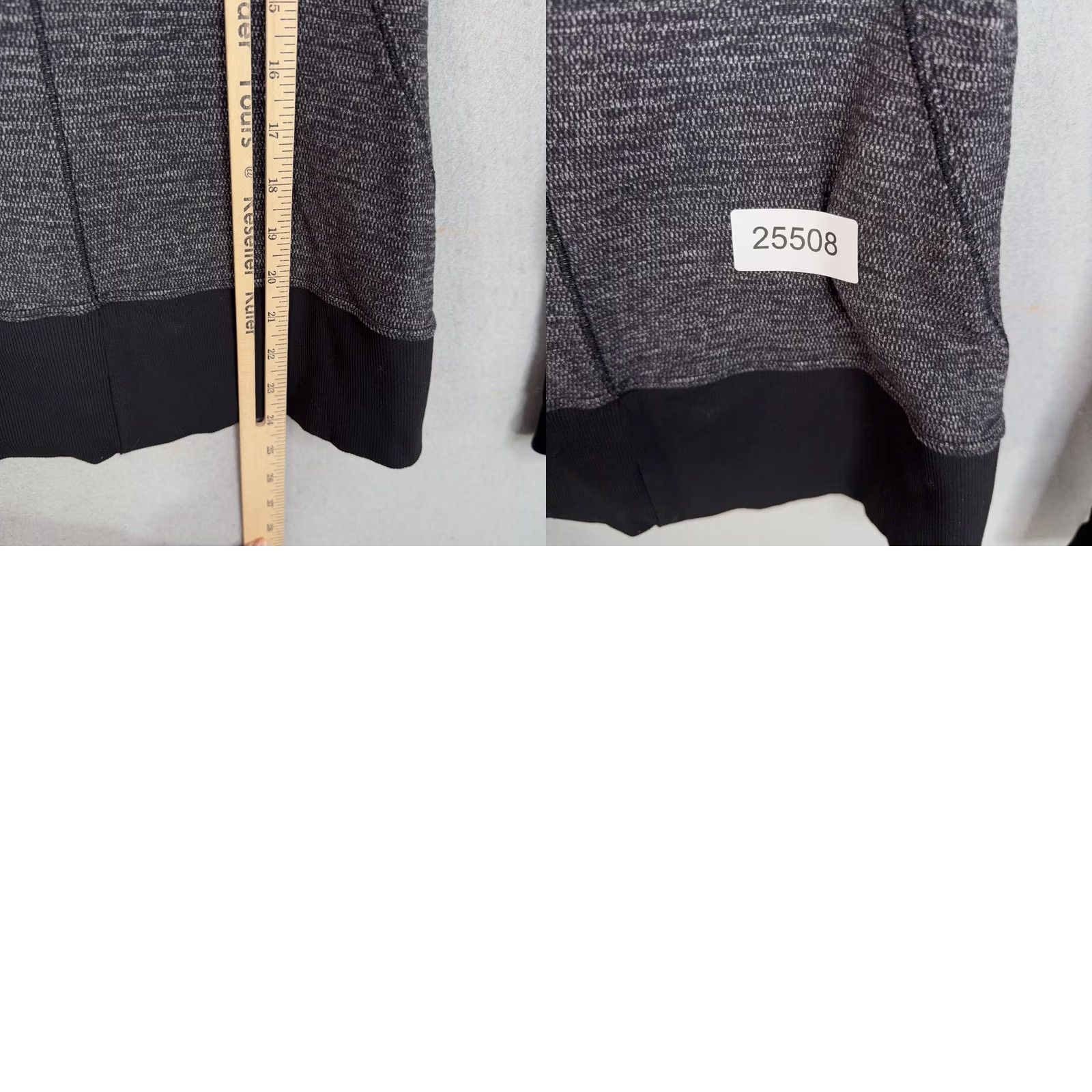 Lululemon Lululemon Pullover 4 Gray Black 1/2 Zip Funnel Neck Running Thumbholes Womens Size S / US 4 / IT 40 - 9 Thumbnail