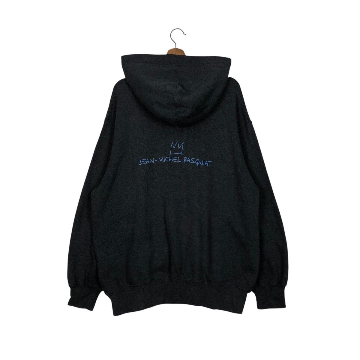 Japanese Brand 📌Vintage Hoodie Pull Over Jean Michel Basquiat Big Logo Size US XL / EU 56 / 4 - 11 Thumbnail