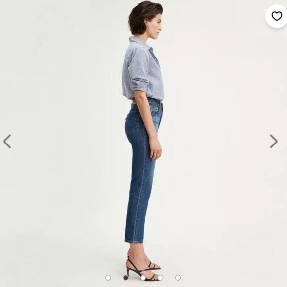 Levi's Levi’s 501 Button Fly Cropped Straight Leg Jeans - 29" Size 29" - 5 Thumbnail