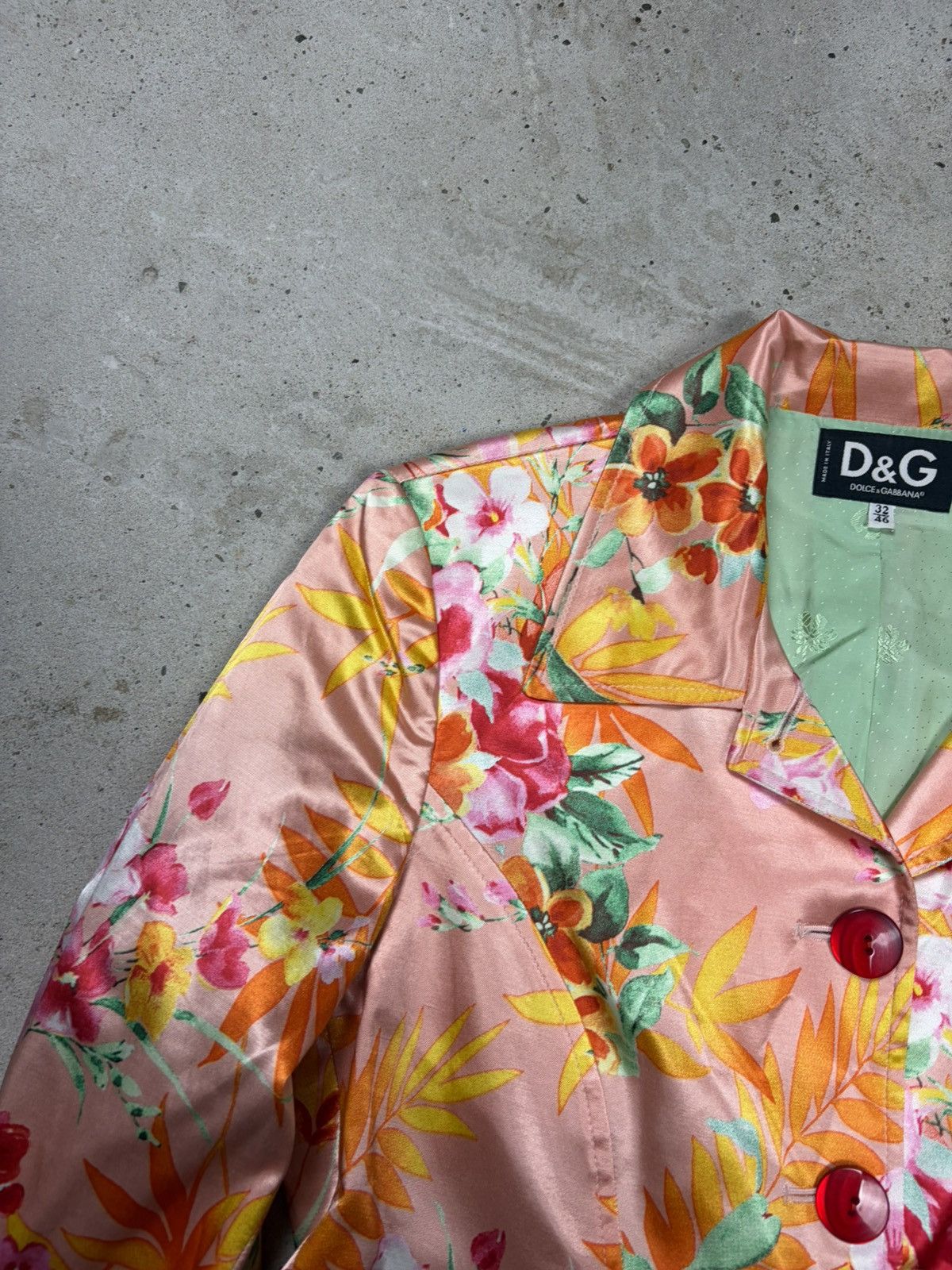 Dolce & Gabbana 2000s Dolce & Gabbana Viscose Floral Print Blazer Jacket Size L / US 10 / IT 46 - 8 Thumbnail