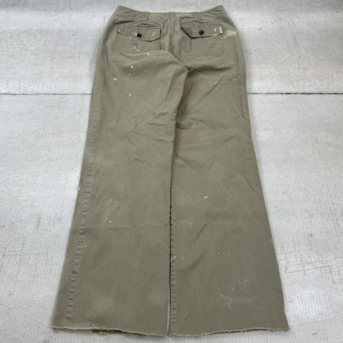 Japanese Brand VTG Y2K Liz Claiborne Paint Splatter Wide Leg Flared Pants Size US 28 / EU 44 - 5 Thumbnail