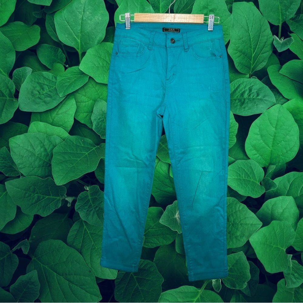 L&B L&B Lucky & Blessed Teal Jeans Size 6 Size 28" / US 6 / IT 42 - 1 Thumbnail