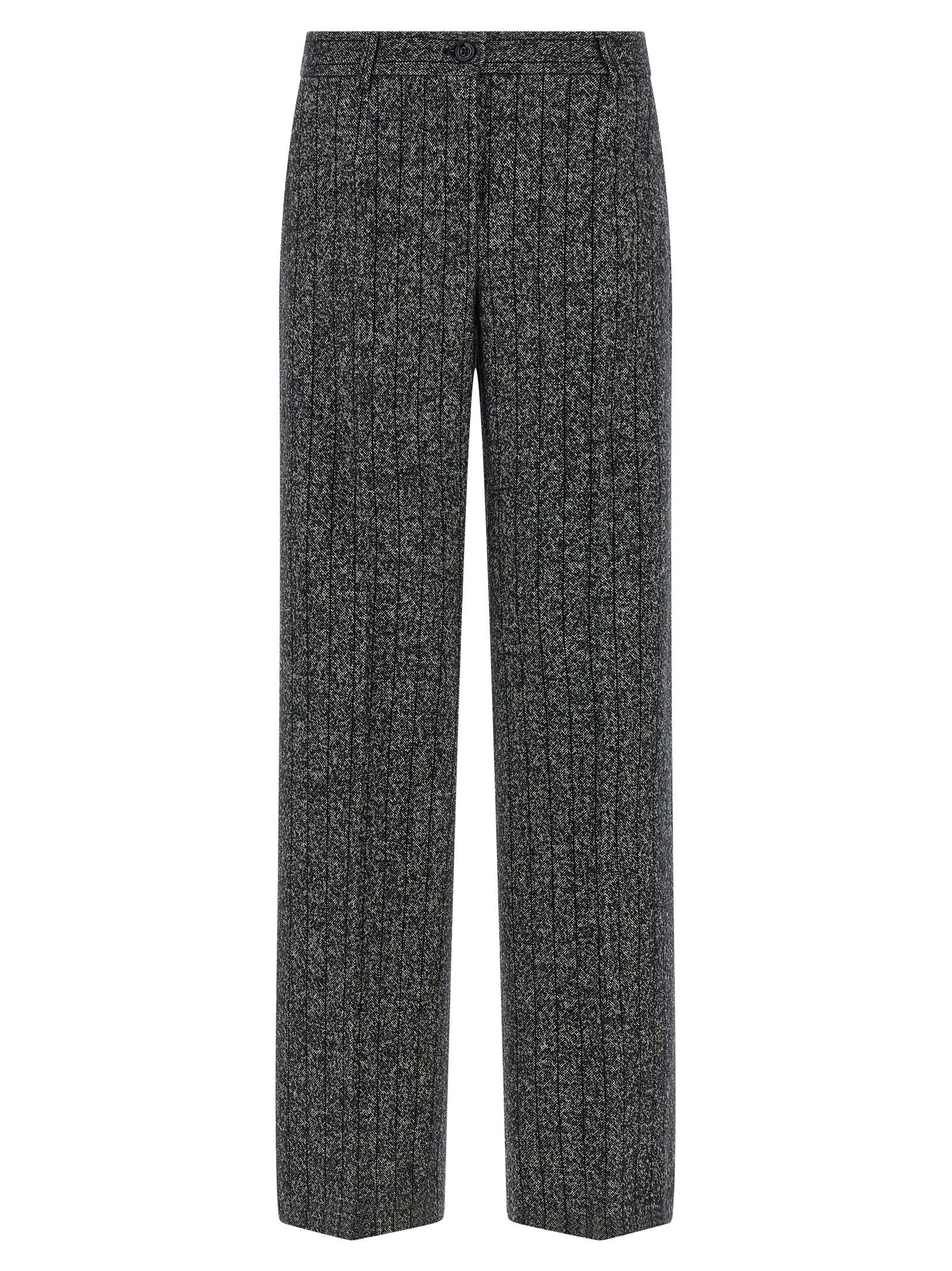 Dolce & Gabbana Striped Wool Pants Size 27" / US 4 / IT 40 - 1 Thumbnail