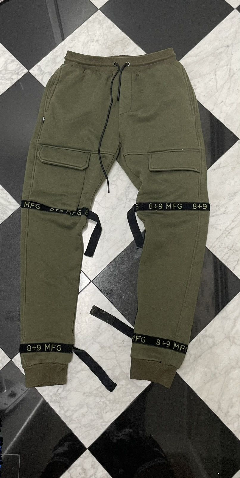 Other 🔥 Vintage 8&9 MFG cargo sweat pants Size US 28 / EU 44 - 1 Thumbnail