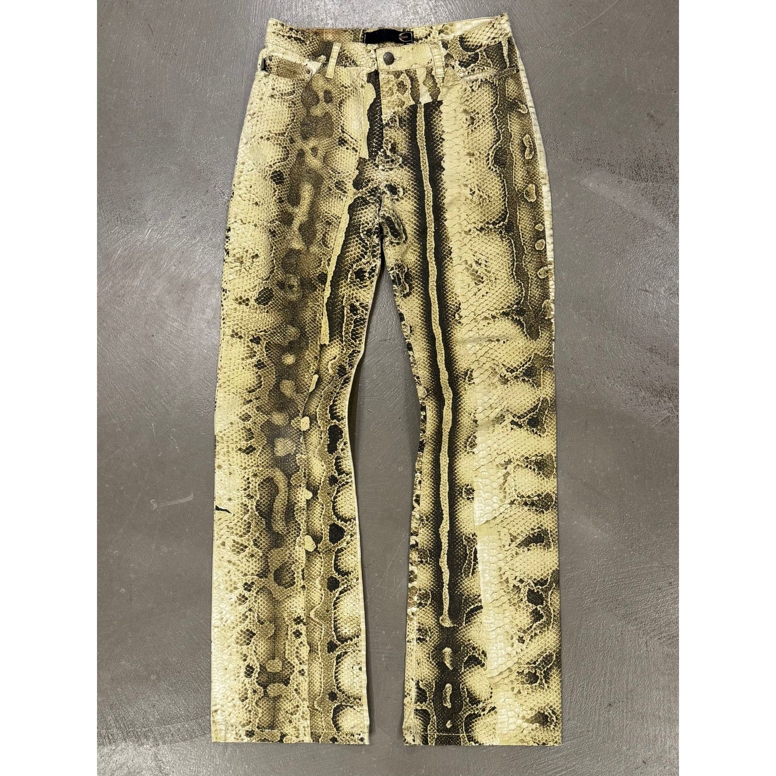 Roberto Cavalli 2000s Cavalli python print pants | Grailed
