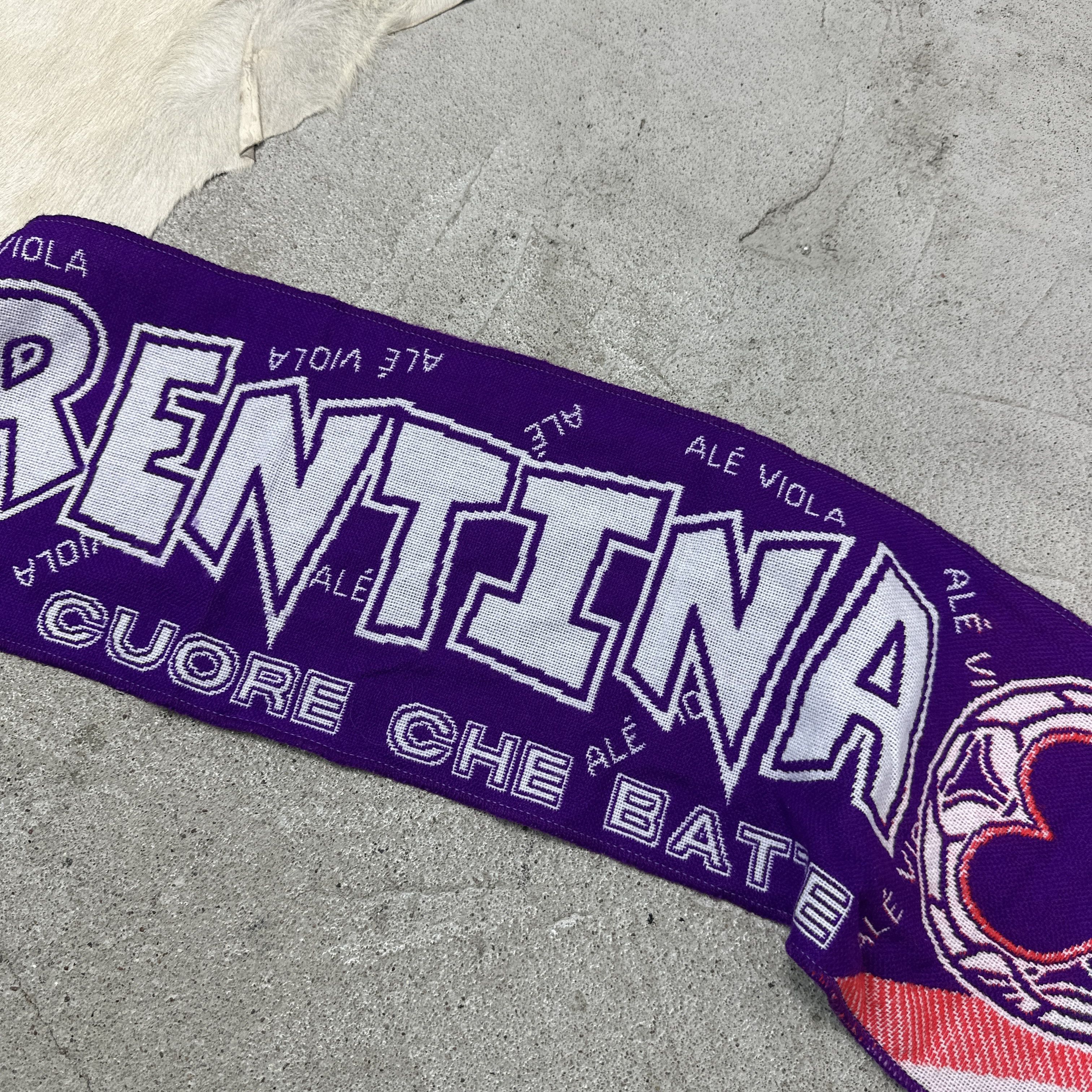 Vintage Vintage Sporty Streetwear Fiorentina Football Scarf 90s Size ONE SIZE - 5 Thumbnail