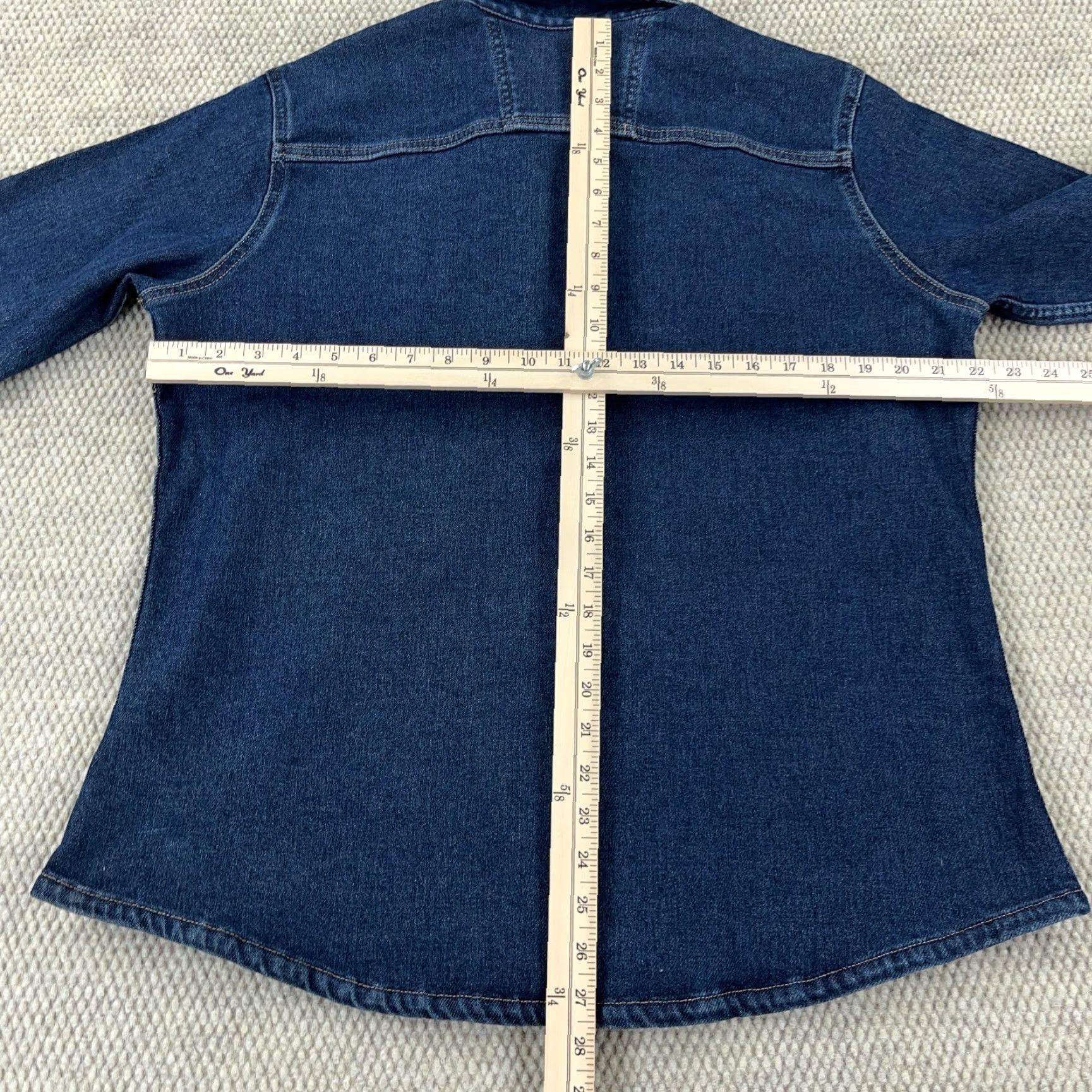 Dickies DICKIES Shacket Jacket Denim Blue Medium Women Adult L Warm Temp-IQ Flex All Seasons 100% Cotton Long Sleeve Collared Pockets Vintage No Mens Womens Size L / US 10 / IT 46 - 6 Thumbnail