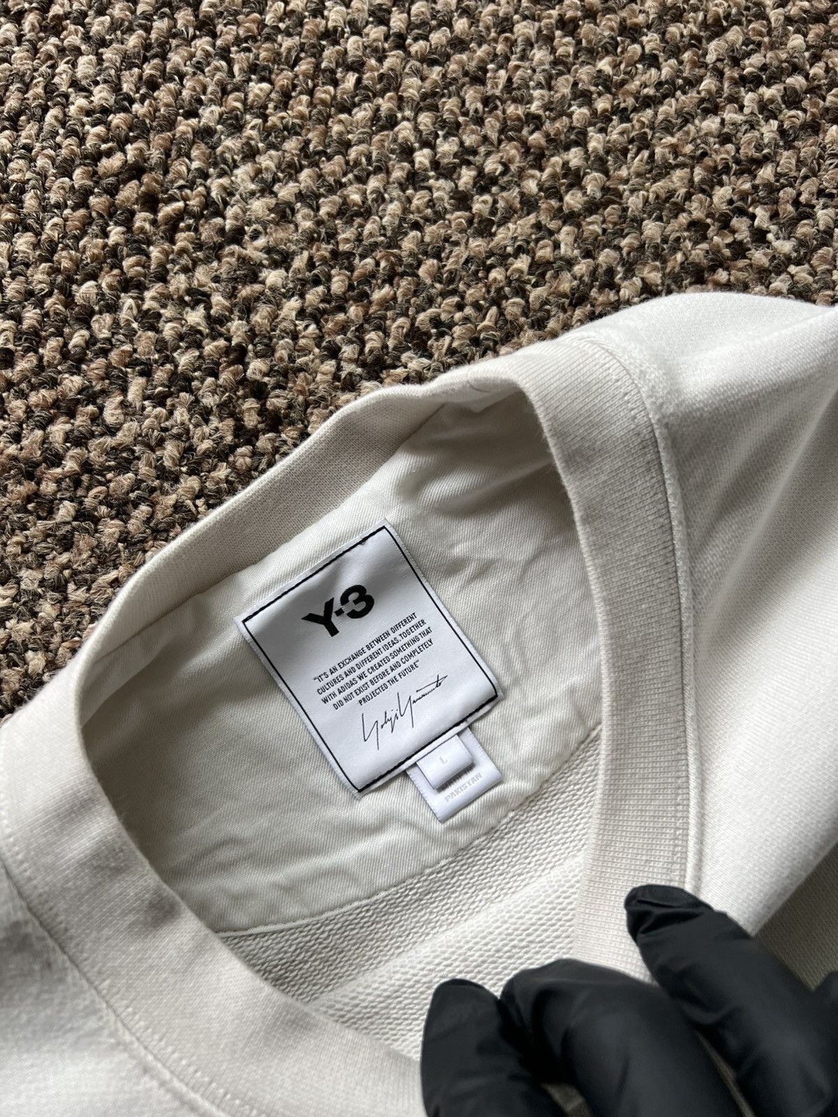Yohji Yamamoto Y-3 Yohji Yamamoto Longsleeve Big Logo Size US L / EU 52-54 / 3 - 10 Thumbnail