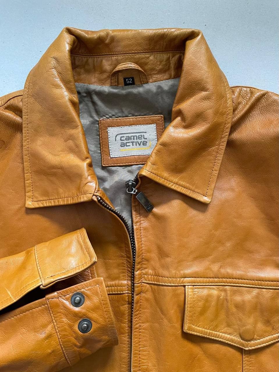 camel active Rare Vintage Camel Active Leather Jacket Size US L / EU 52-54 / 3 - 6 Thumbnail