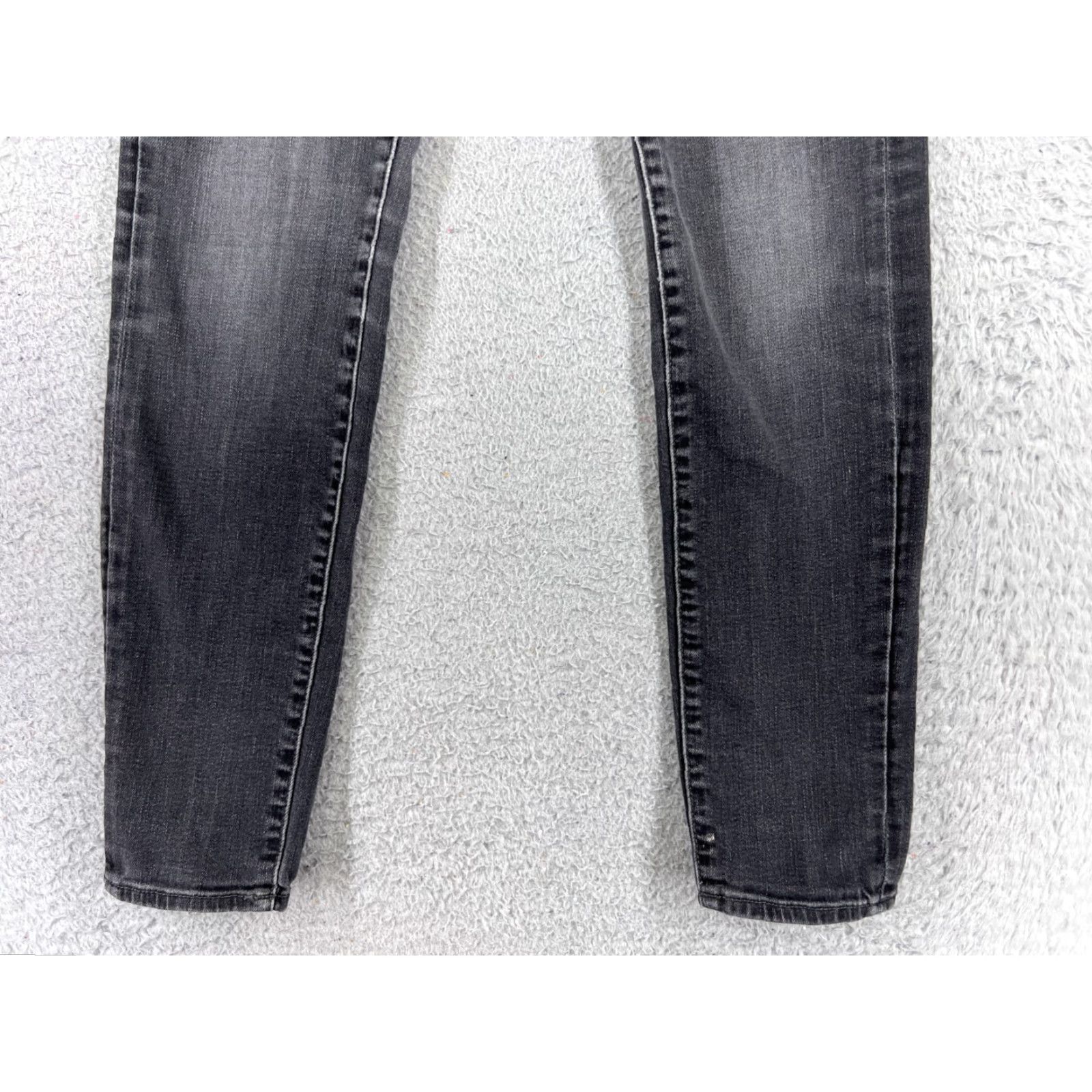 Lucky Brand Lucky Brand Jeans Womens 0 Black Denim Skinny Mid Rise 21x29 Inseam 29 Comfort Stretch Size 25" / US 0 / IT 36 - 2 Thumbnail