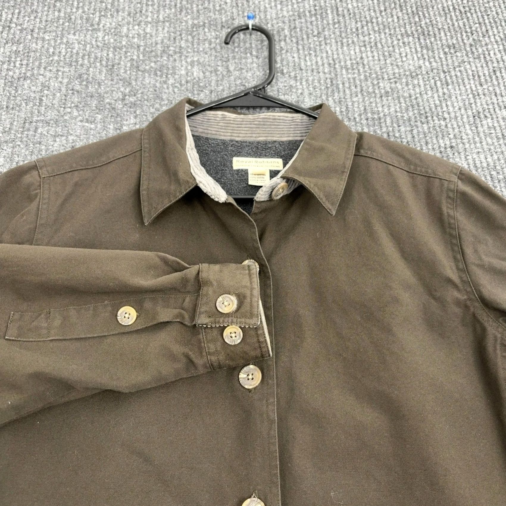 Royal Robbins VINTAGE Royal Robbins Jacket Womens M Brown Canvas Fleece Lined Outdoor Utility Casual Size M / US 6-8 / IT 42-44 - 7 Thumbnail