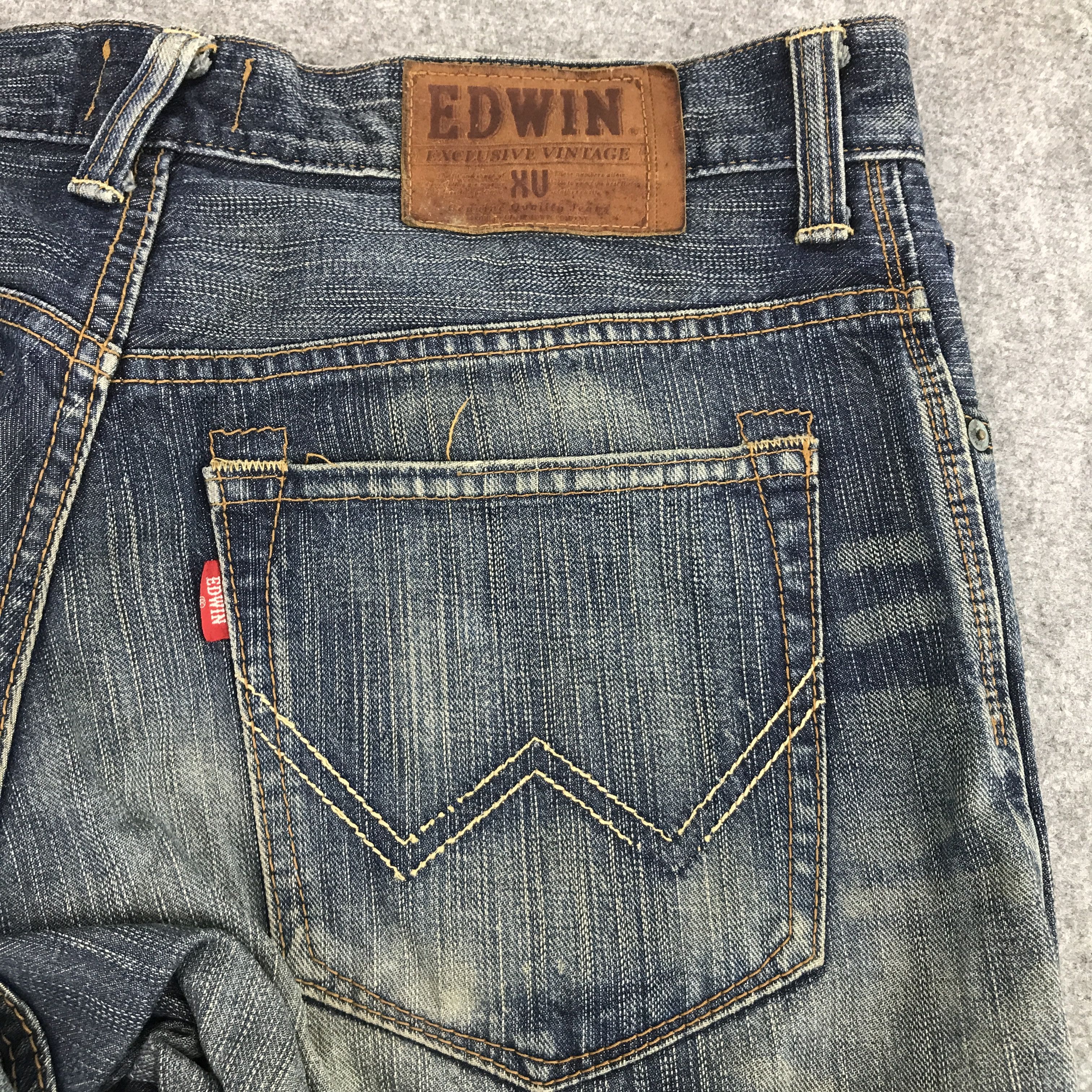 Japanese Brand edwin japan distressed jeans gothic style pants Size US 32 / EU 48 - 8 Thumbnail