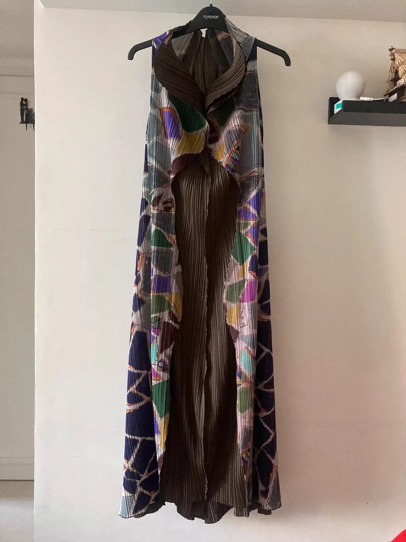 Issey Miyake Issey Miyake size:4 Brown dress Size M / US 6-8 / IT 42-44 - 1 Thumbnail