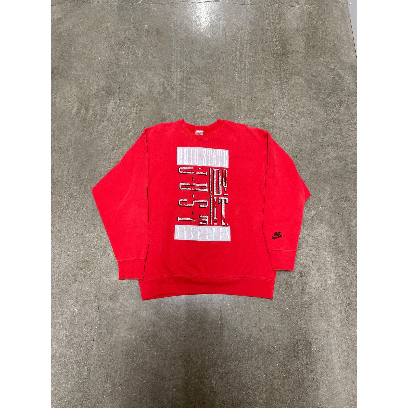 Vintage Vintage 1990's Ohio State University Nike Crewneck Size US L / EU 52-54 / 3 - 1 Thumbnail