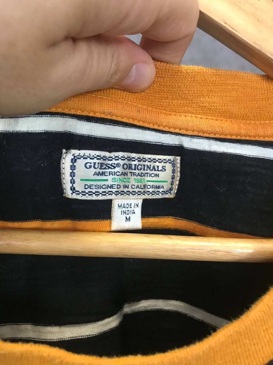 Guess Guess designer striped center logo tee Size US M / EU 48-50 / 2 - 4 Thumbnail