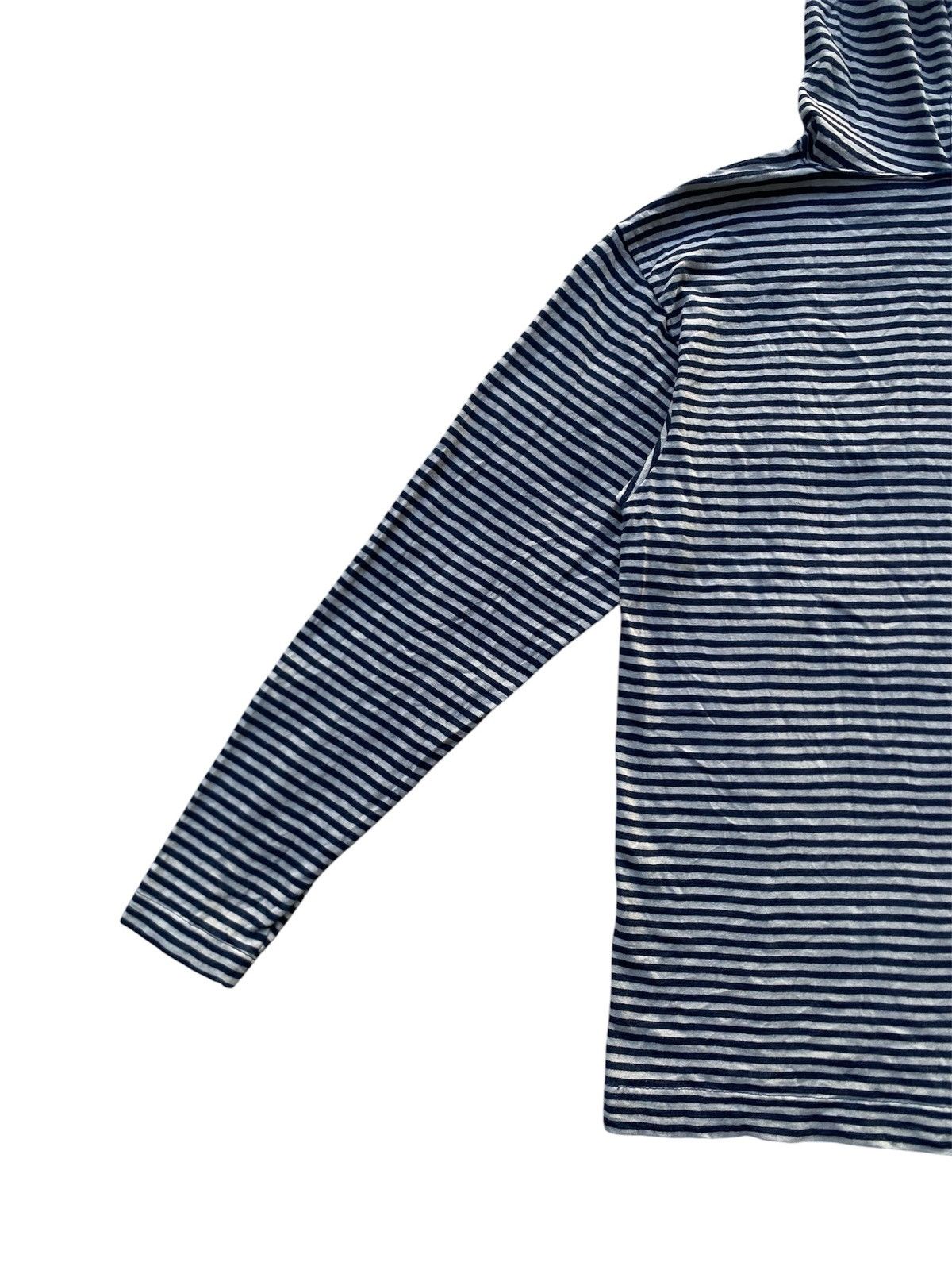 45rpm 45RPM Indigo Striped Hoodie Made in Japan Navy White Border Size US S / EU 44-46 / 1 - 13 Thumbnail