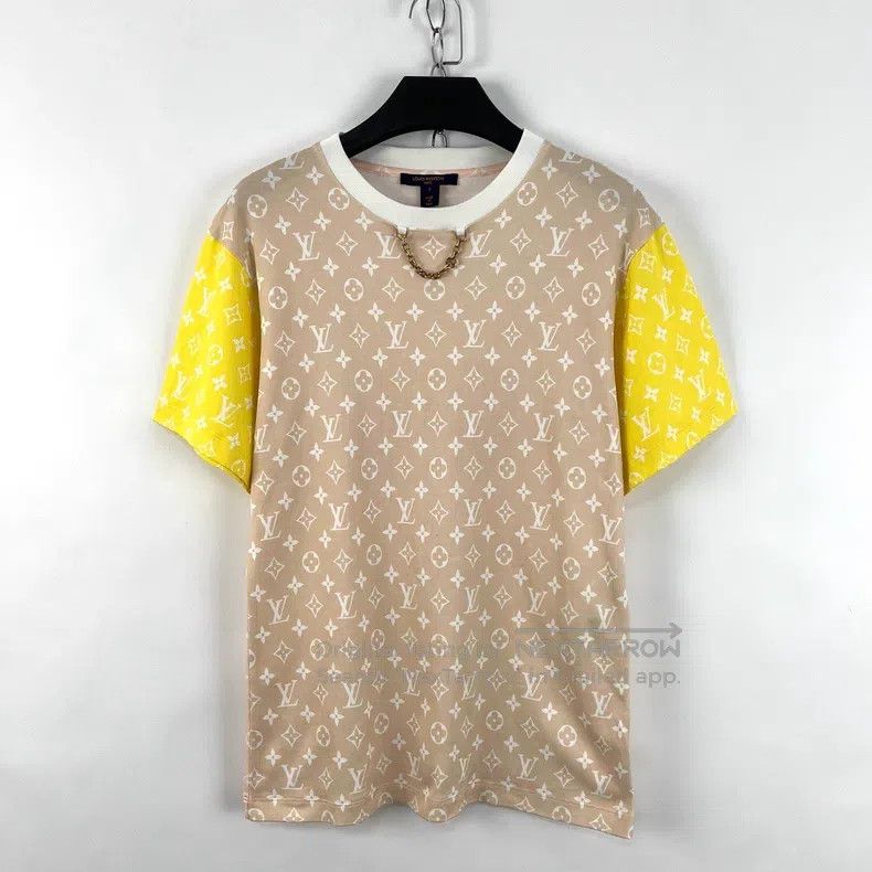 Louis Vuitton Louis Vuitton Color-block presbyopic chain full print T-sh Size US S / EU 44-46 / 1 - 1 Thumbnail