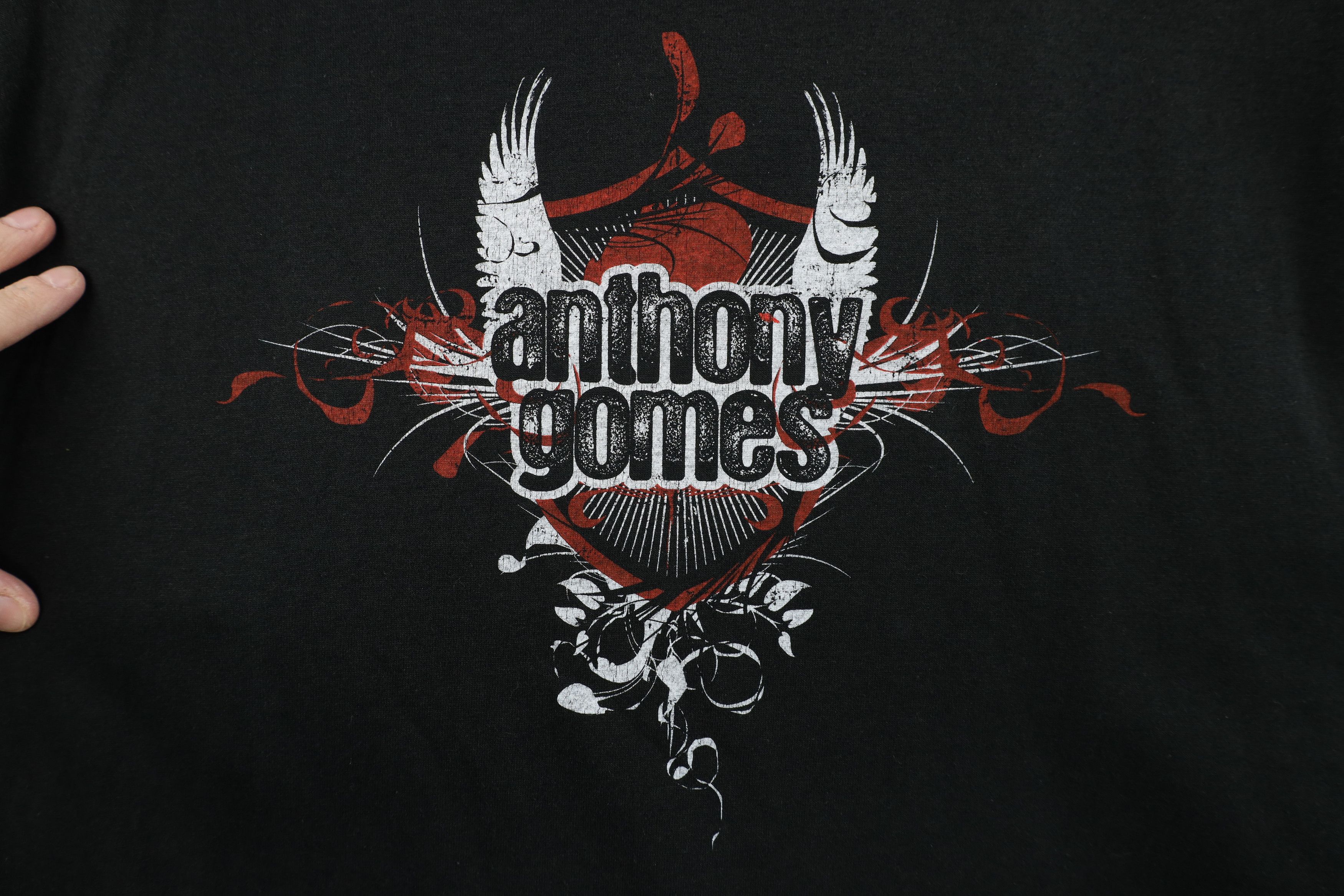 Vintage Vintage Y2K Rock Music Band Anthony Gomes T-Shirt Black Size US L / EU 52-54 / 3 - 4 Thumbnail