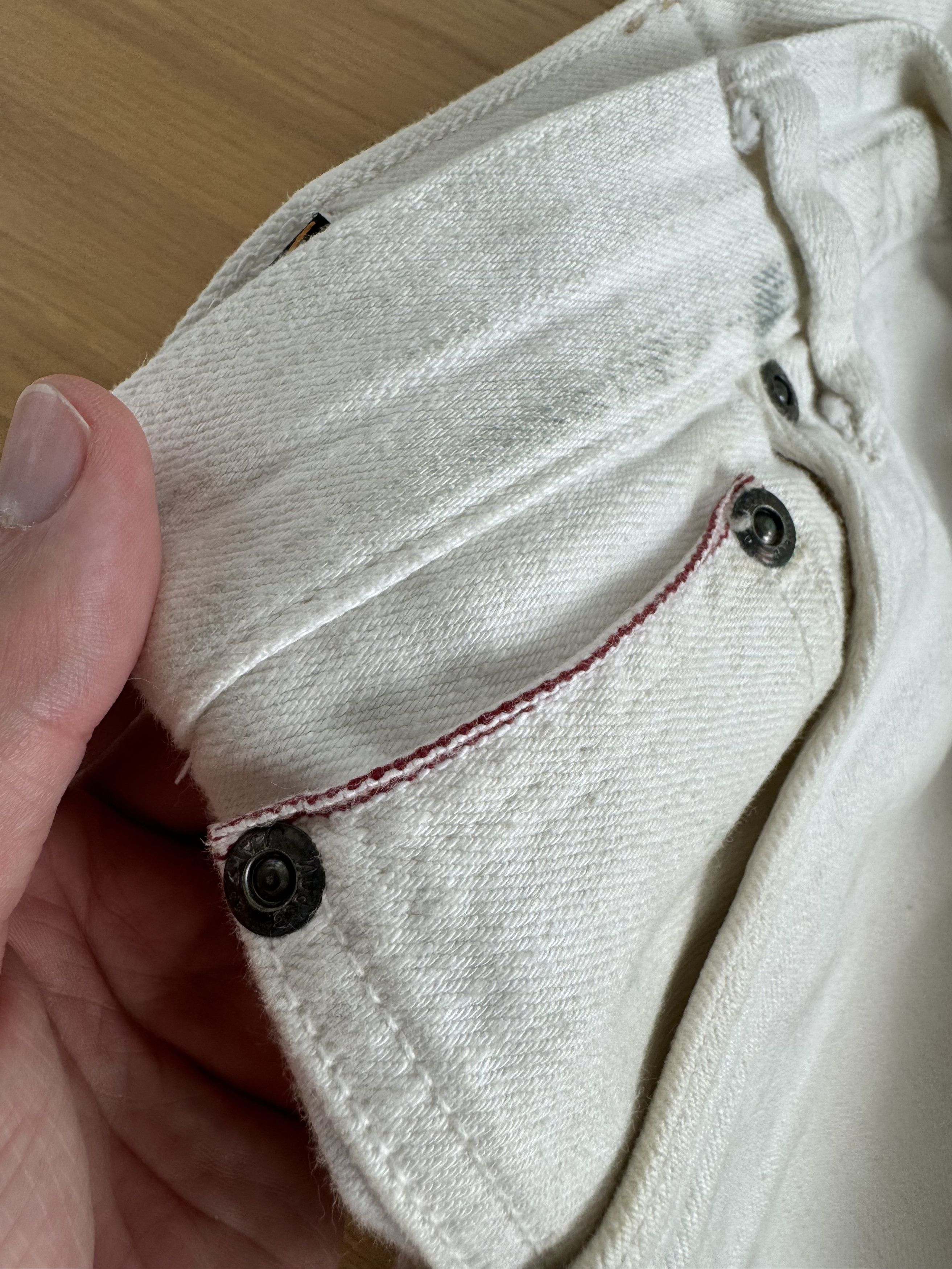 Nudie Jeans Nudie Jeans Brut Knut - Twill Ecru Selvage *RARE*🔥 Size US 28 / EU 44 - 5 Thumbnail