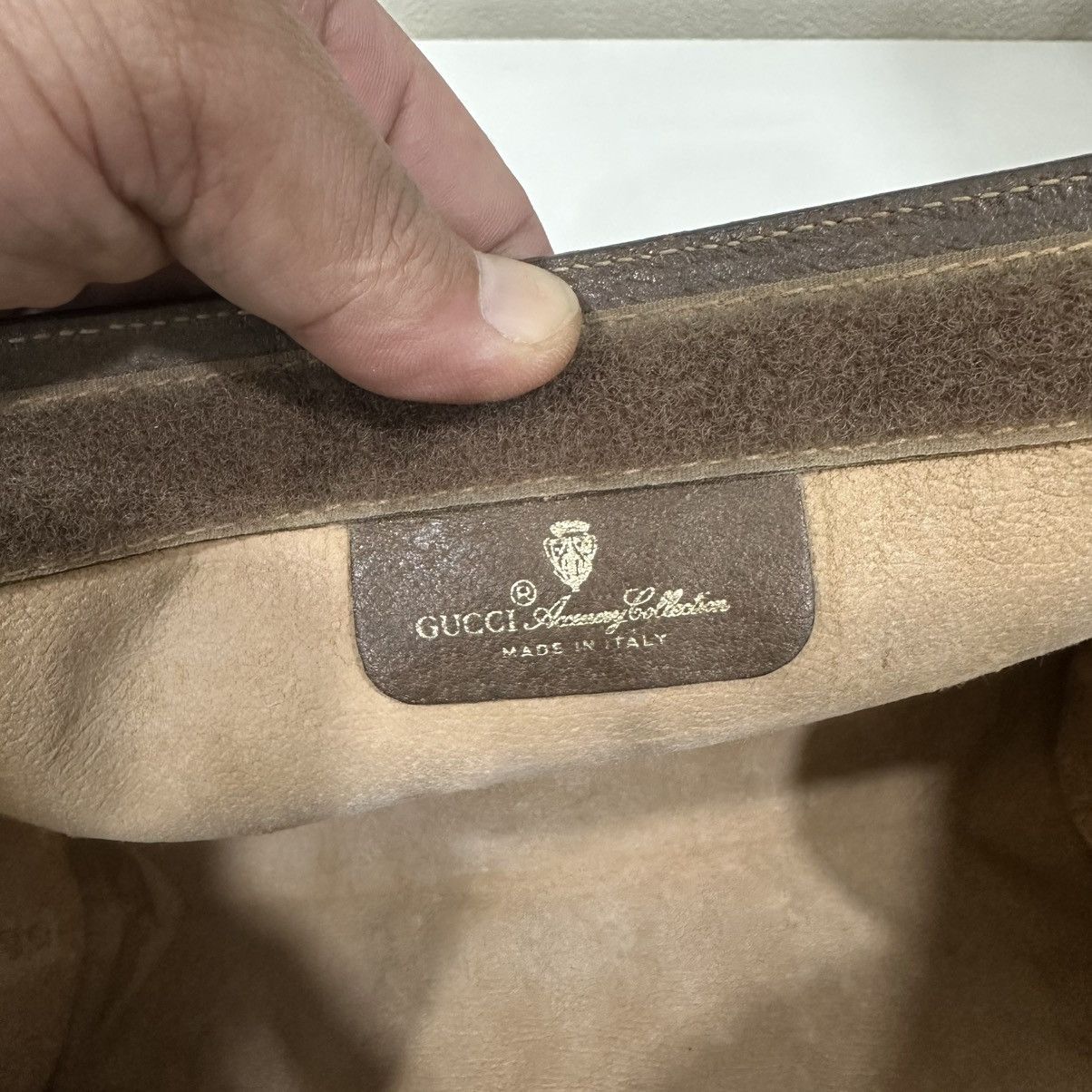 Gucci ‼️YES‼️ VINTAGE GUCCI GG MONOGRAM POUCH MAKE UP CLUTCH BAG Size ONE SIZE - 12 Thumbnail