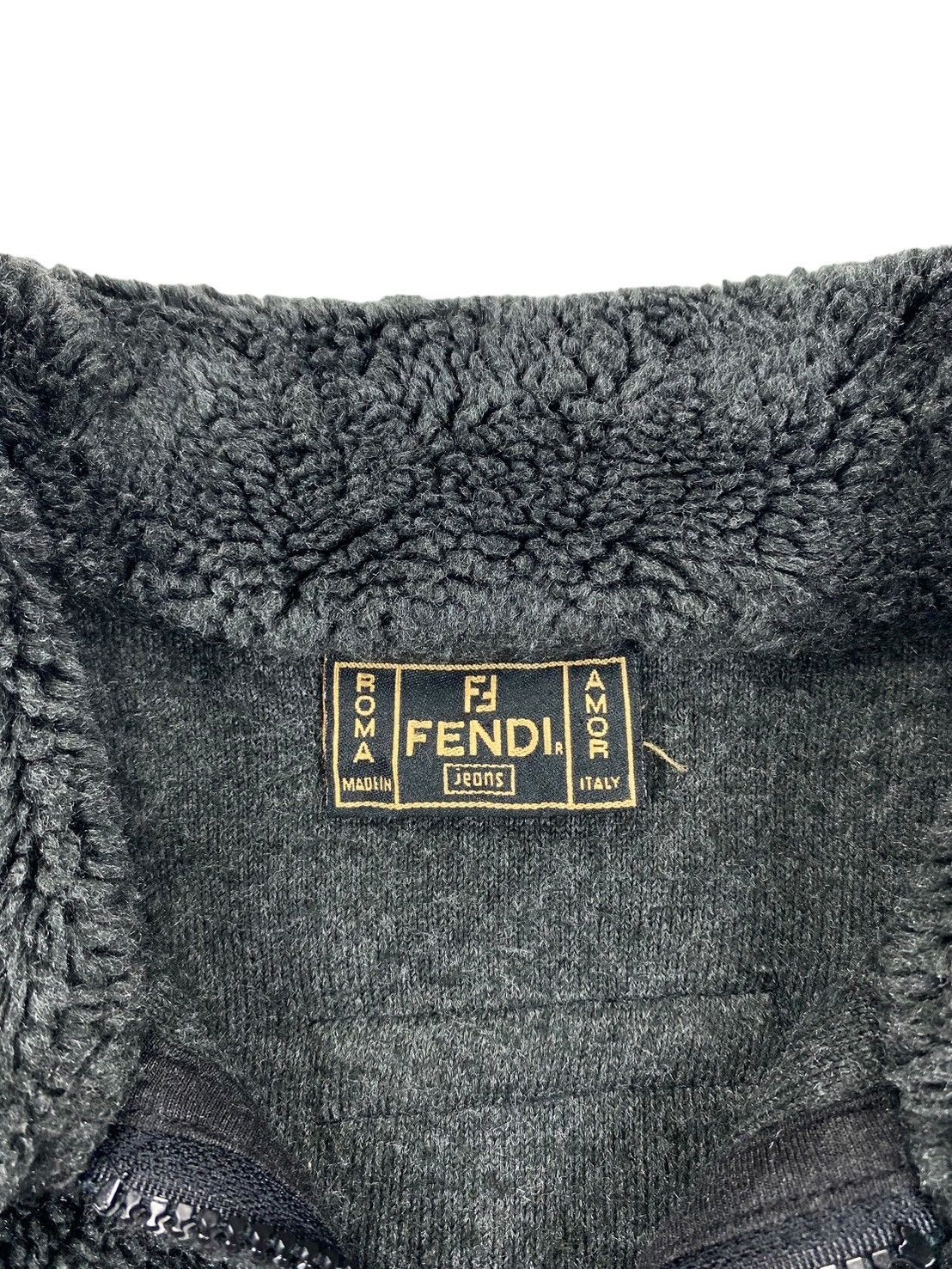 Fendi FENDI Grey Fleece Jacket Size S / US 4 / IT 40 - 3 Thumbnail
